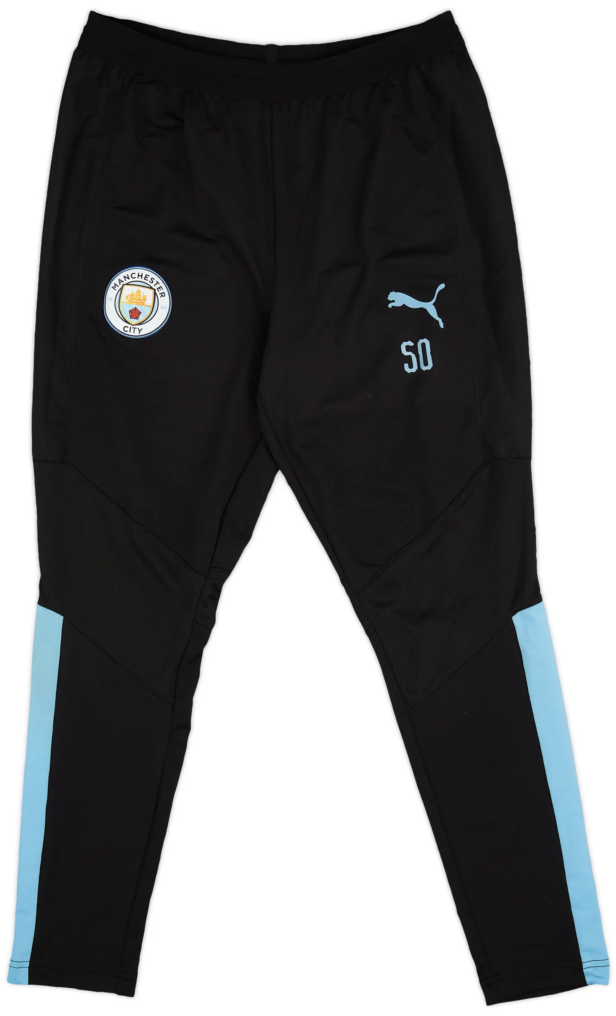 2019-20 Manchester City Staff Issue Puma Tracksuit Bottoms SO - 9/10 - (M)