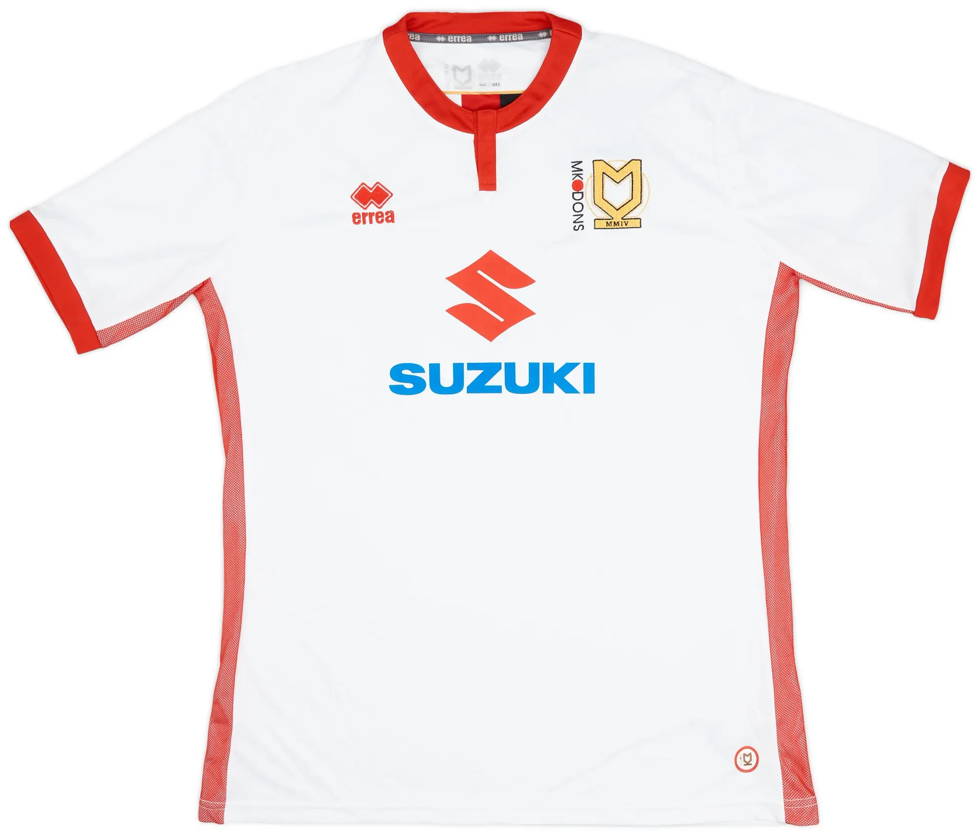 Errea 2017-18 MK Dons Home Shirt - 9/10 - (4XL)