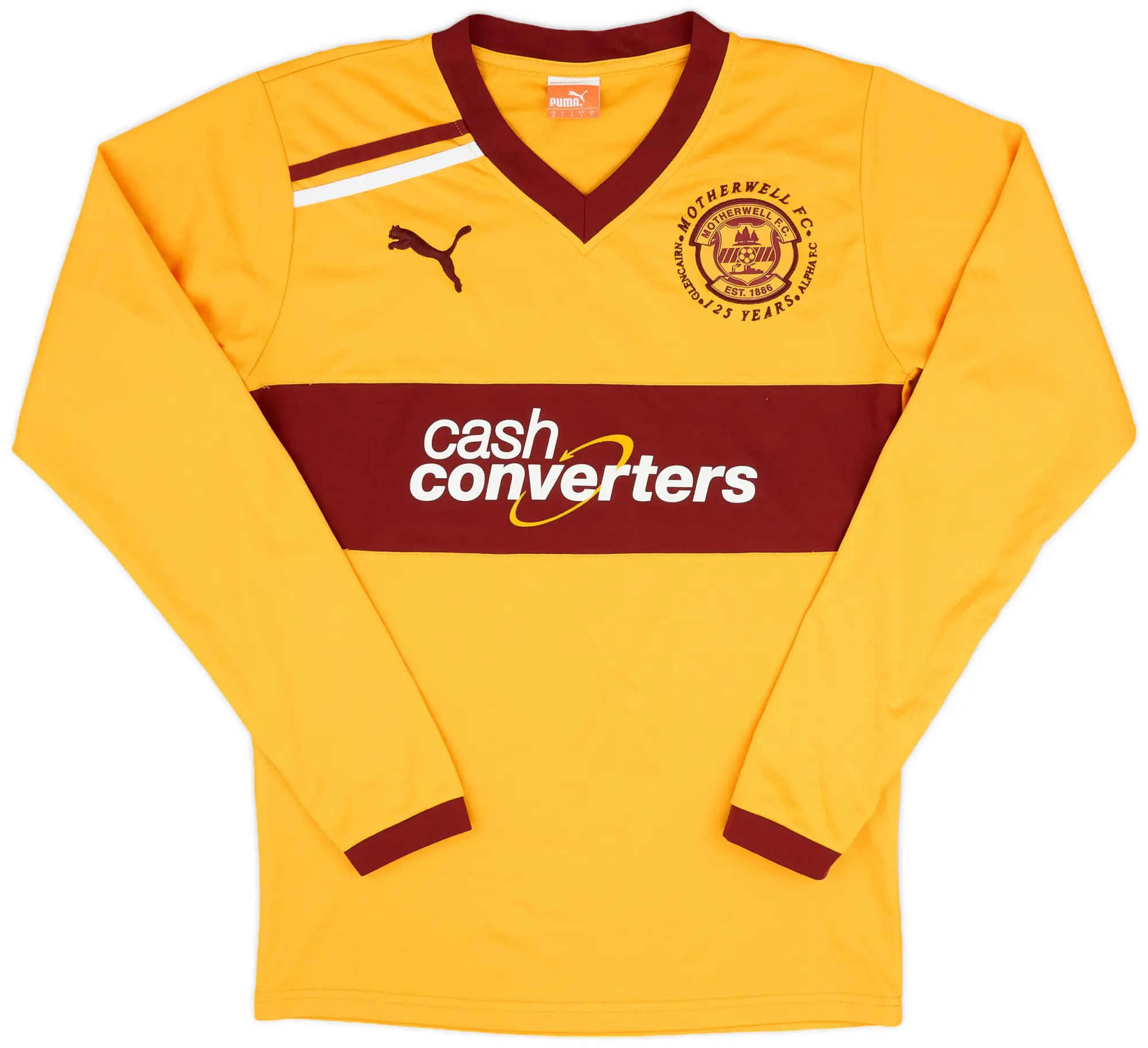 2011-12 Motherwell Home L/S Shirt - 8/10 - (S)