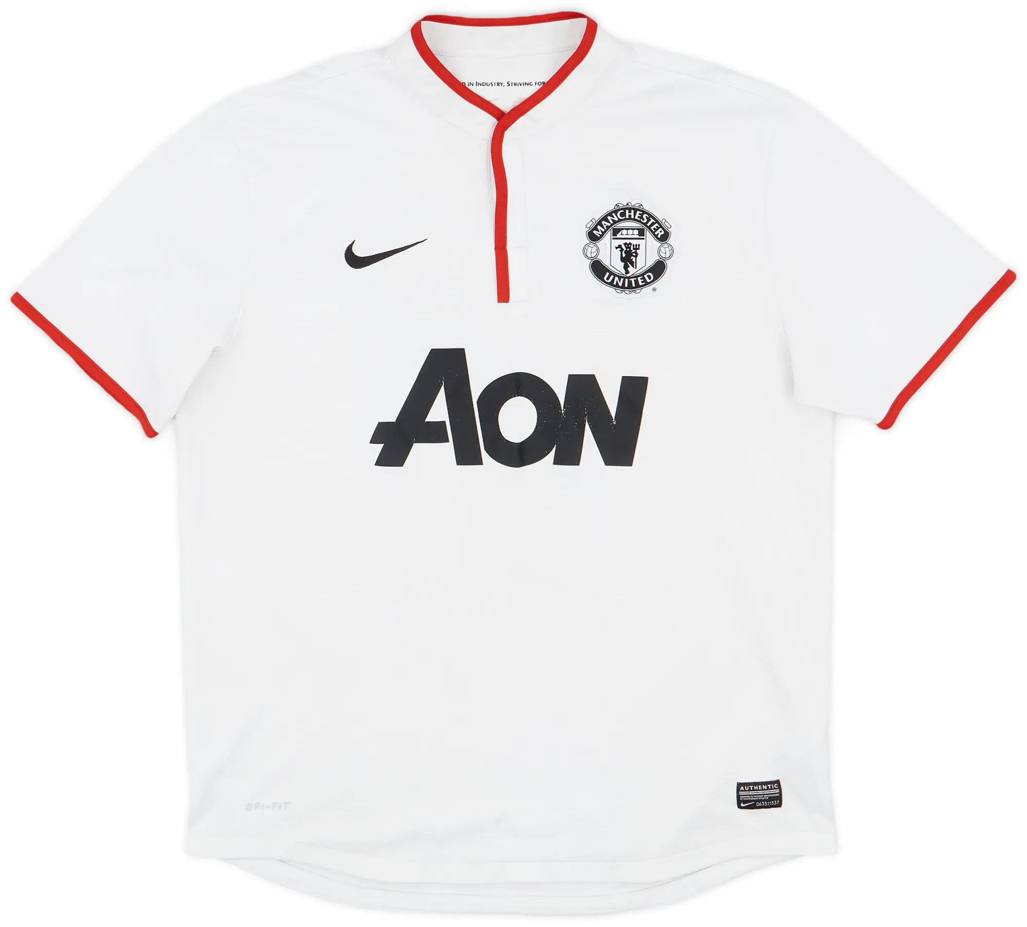 Nike 2012-14 Manchester United Signed Away Shirt - 7/10 - (XXL)
