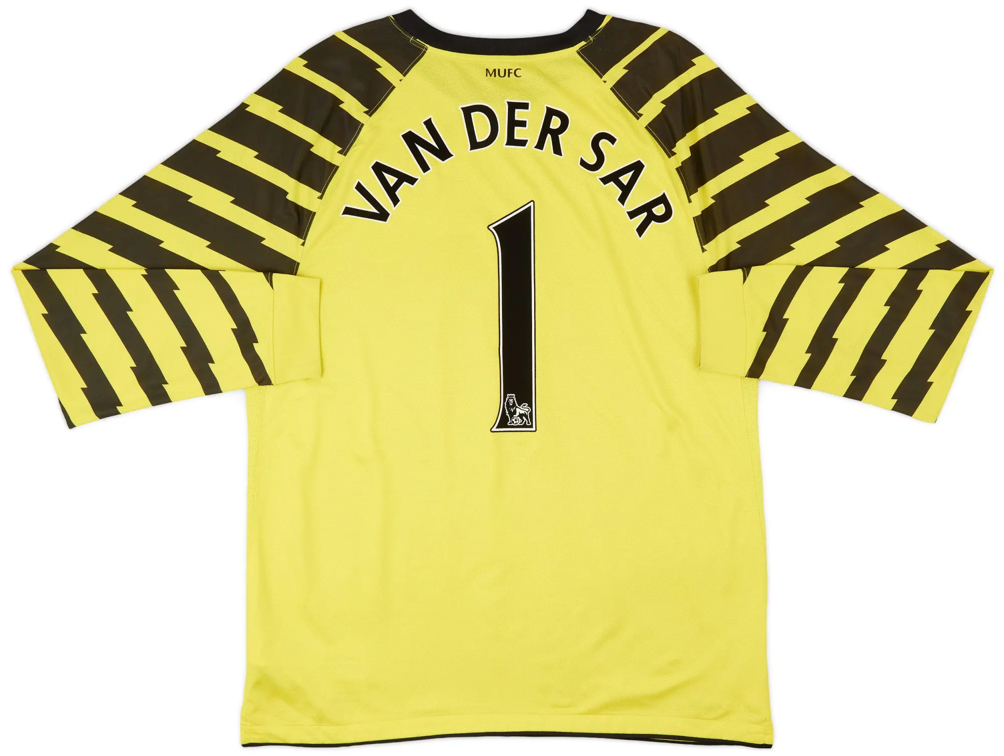 Nike 2010-11 Manchester United Yellow GK Shirt Van Der Sar #1 - 7/10 - (XL)