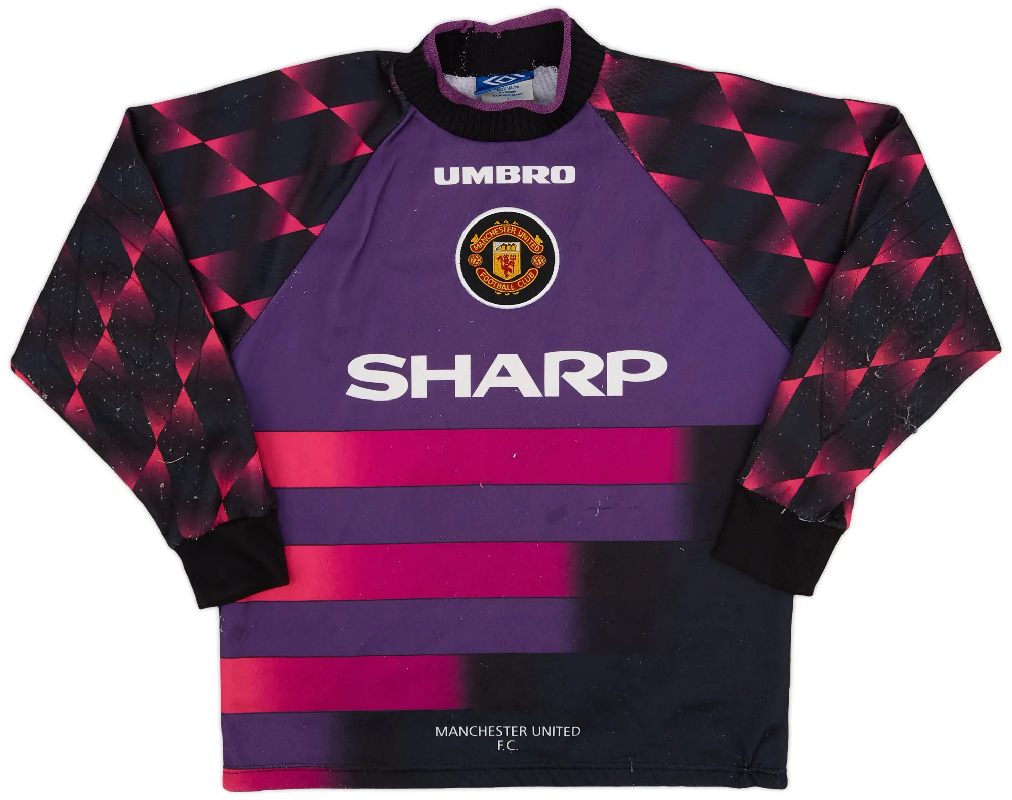 Umbro 1996-97 Manchester United Purple GK Shirt - 5/10 - (Y)