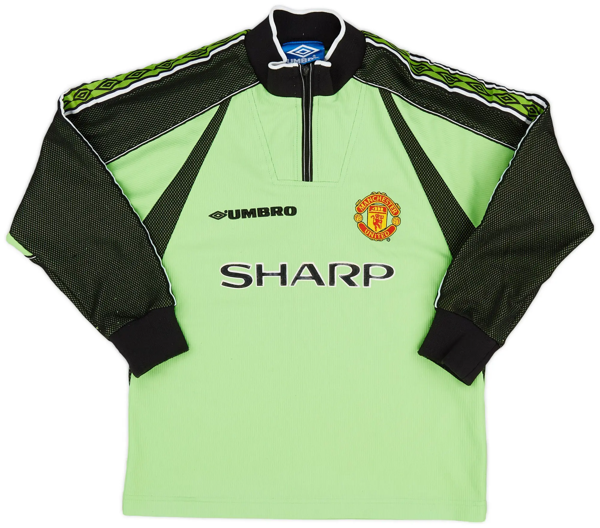 Umbro 1998-99 Manchester United GK Shirt - 8/10 - (S.Boys)