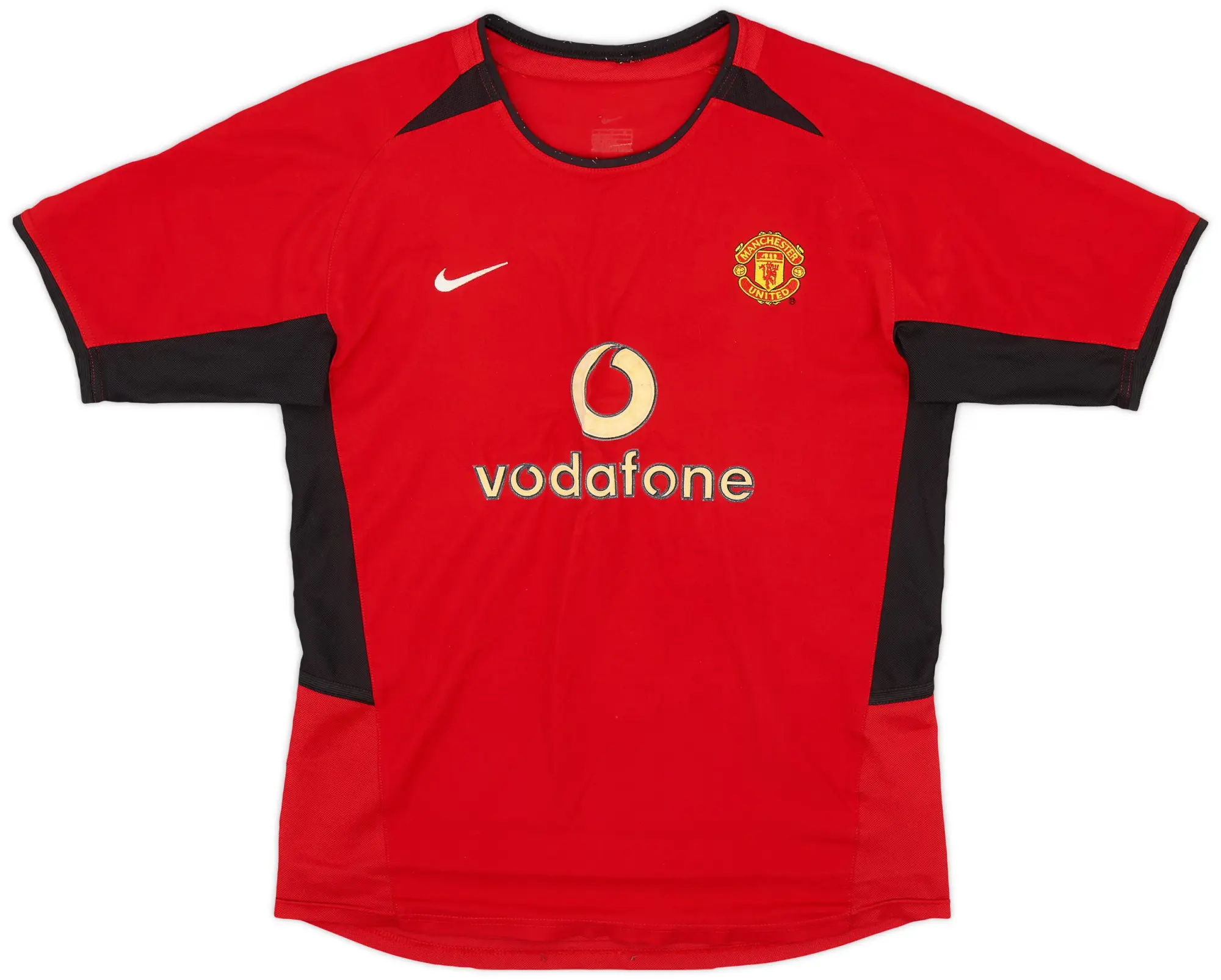 Nike 2002-04 Manchester United Home Shirt - 7/10 - (L.Boys)
