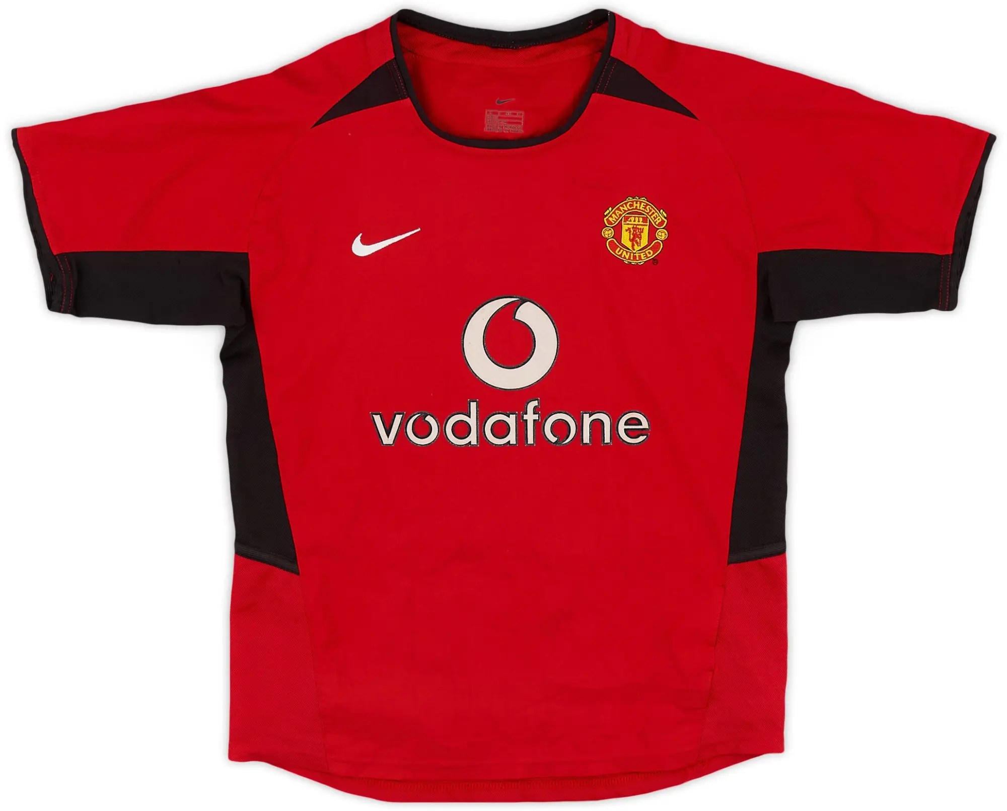 Nike 2002-04 Manchester United Home Shirt - 8/10 - (S.Boys)