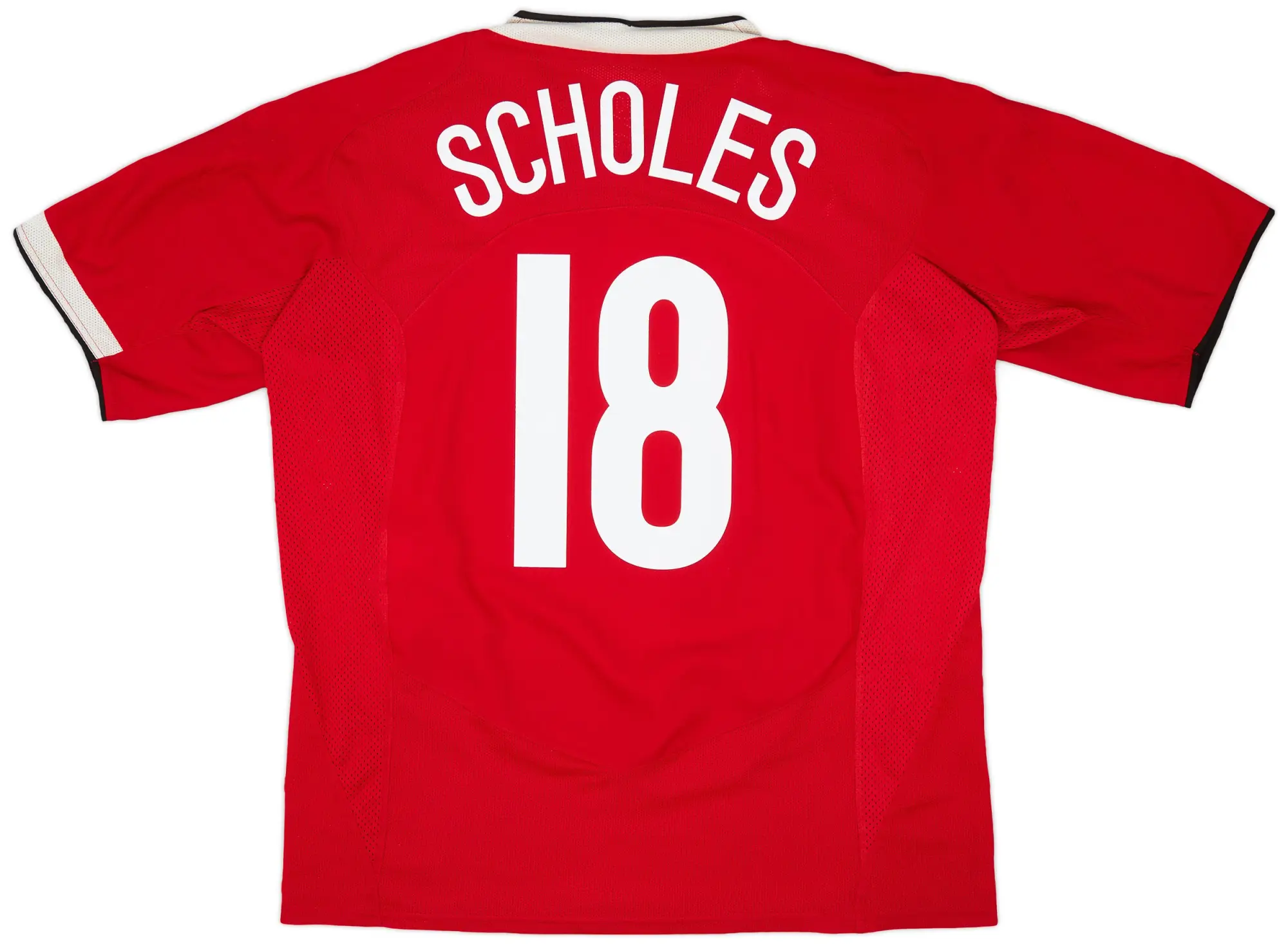 Nike 2004-06 Manchester United Home Shirt Scholes #18 - 8/10 - (XL)