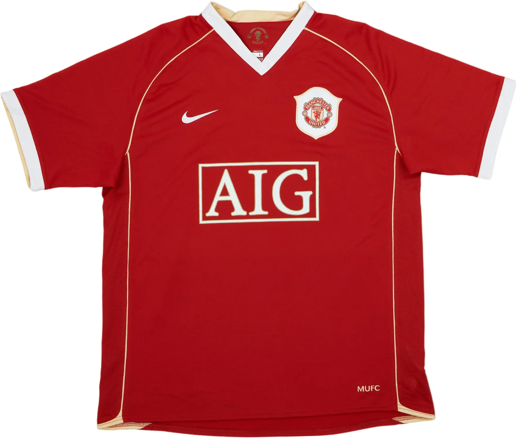 Nike 2006-07 Manchester United Home Shirt - 9/10 - (M.Boys)