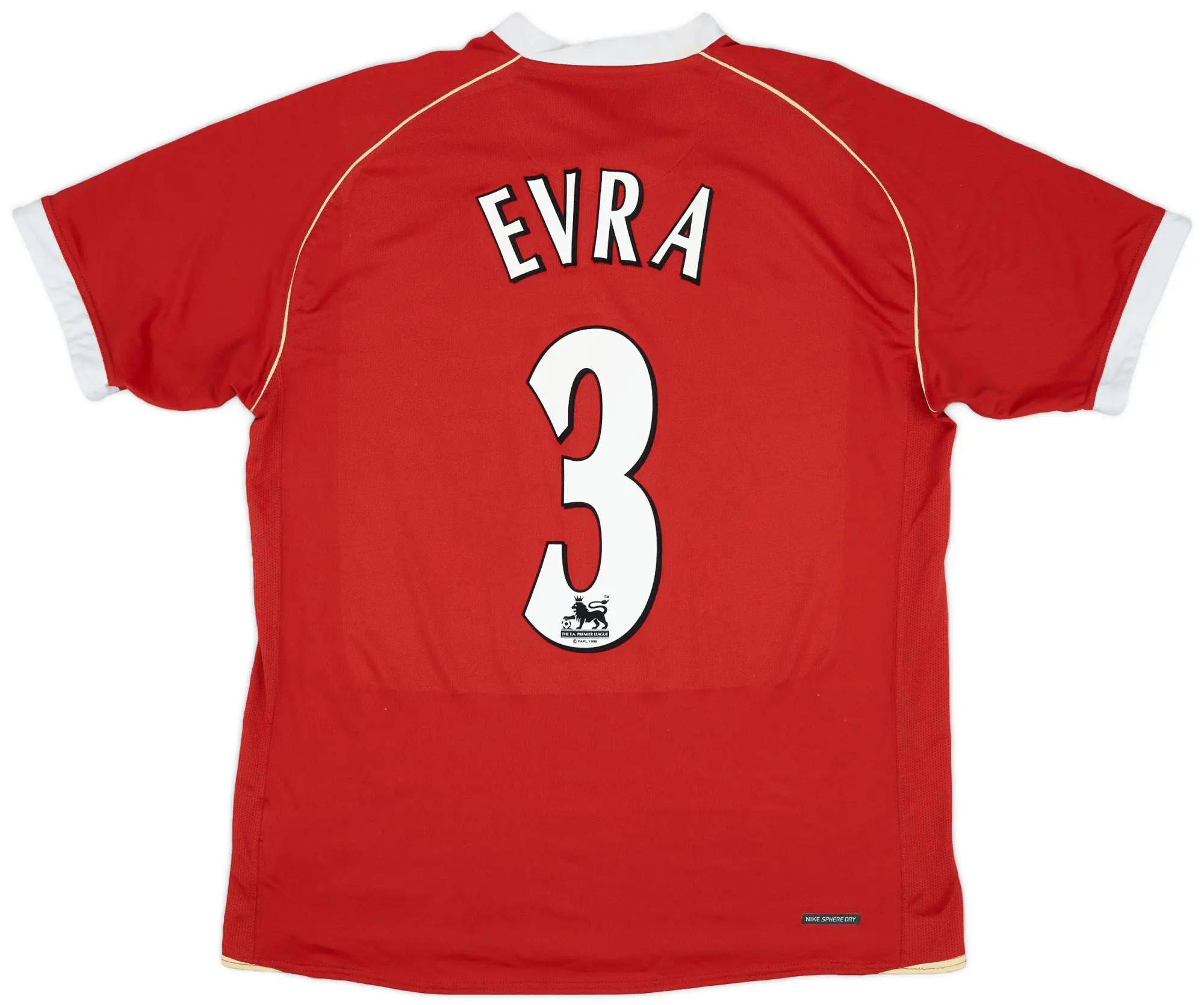 Nike 2006-07 Manchester United Home Shirt Evra #3 - 6/10 - (L)