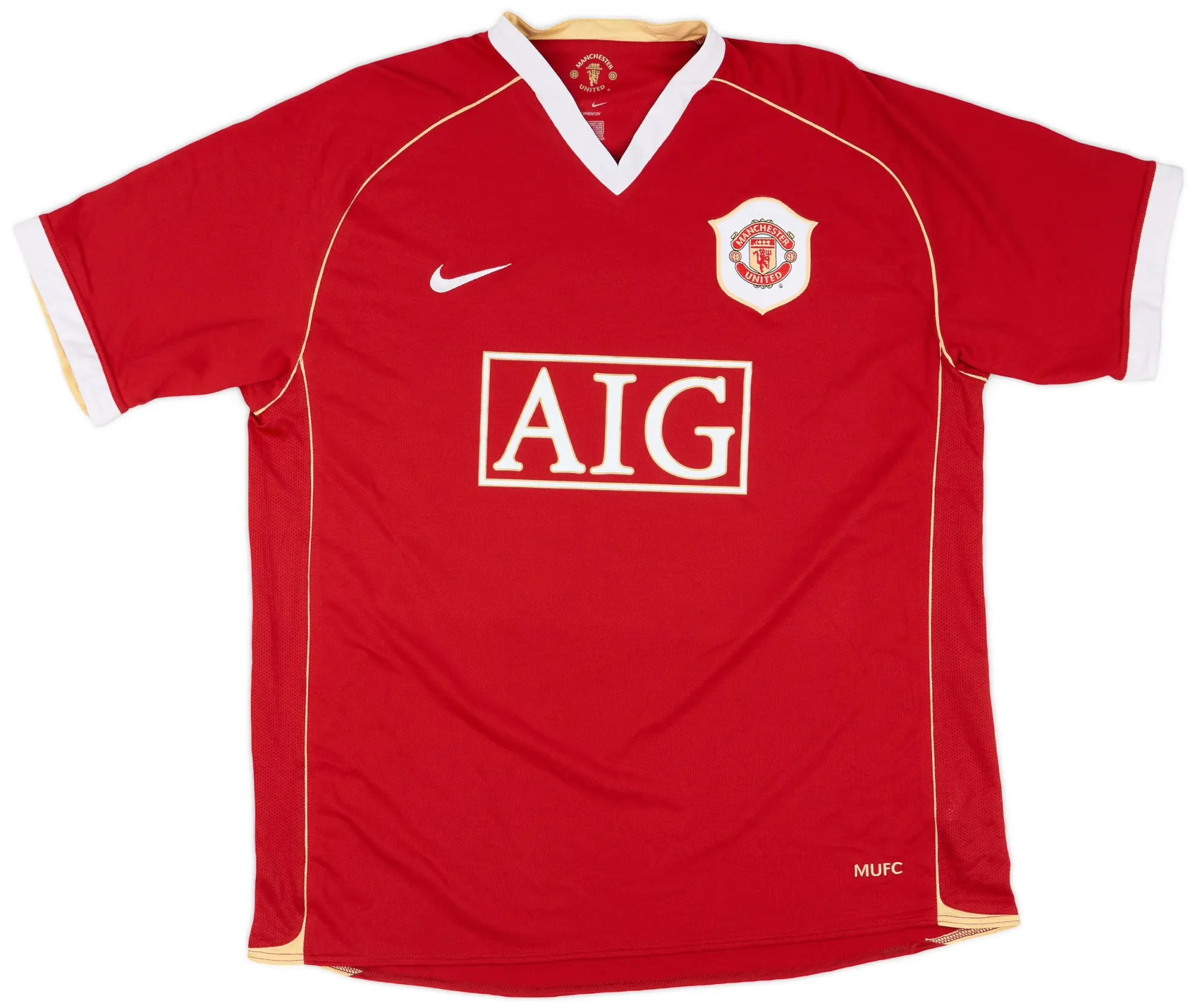 Nike 2006-07 Manchester United Home Shirt - 4/10 - (XL)