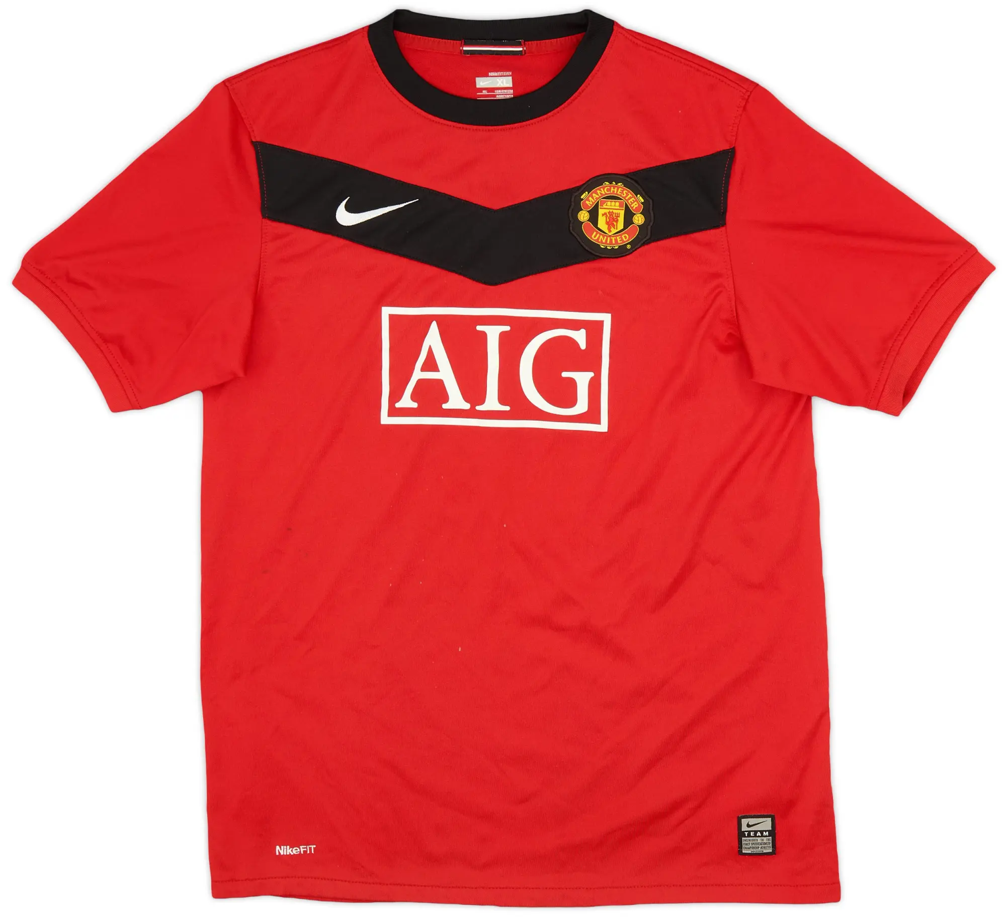 Nike 2009-10 Manchester United Home Shirt - 7/10 - (XL.Boys)