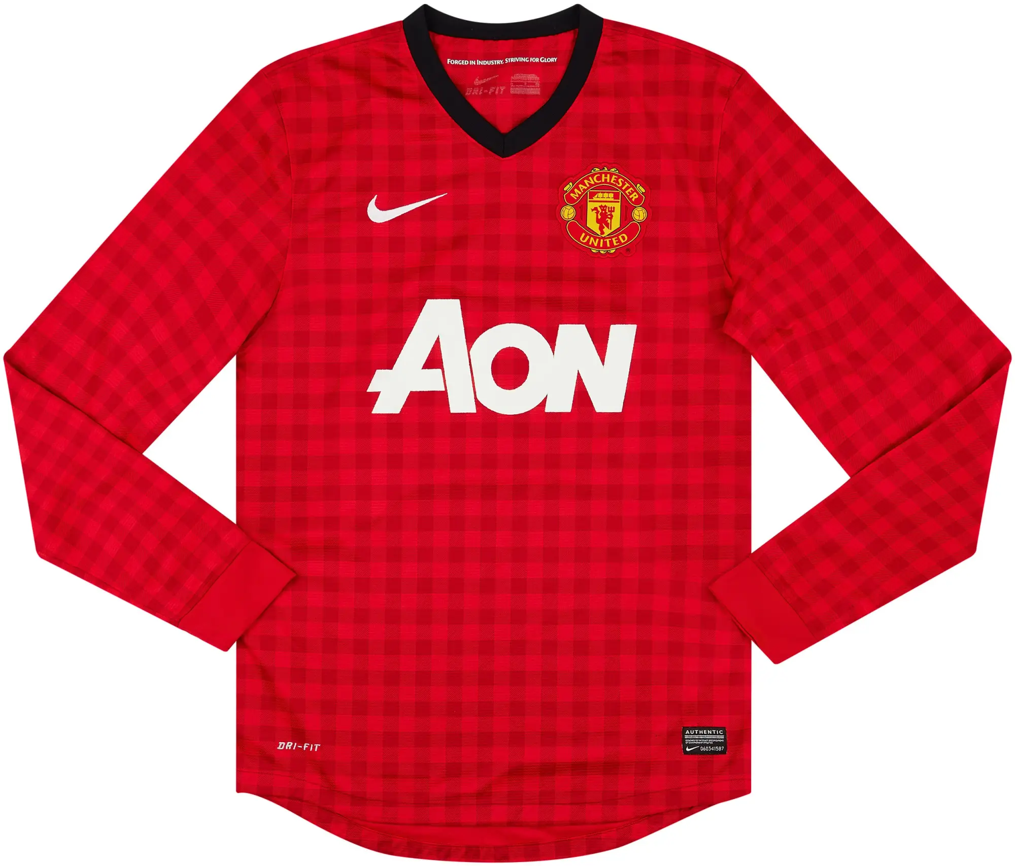 Nike 2012-13 Manchester United Home L/S Shirt - 5/10 - (S)