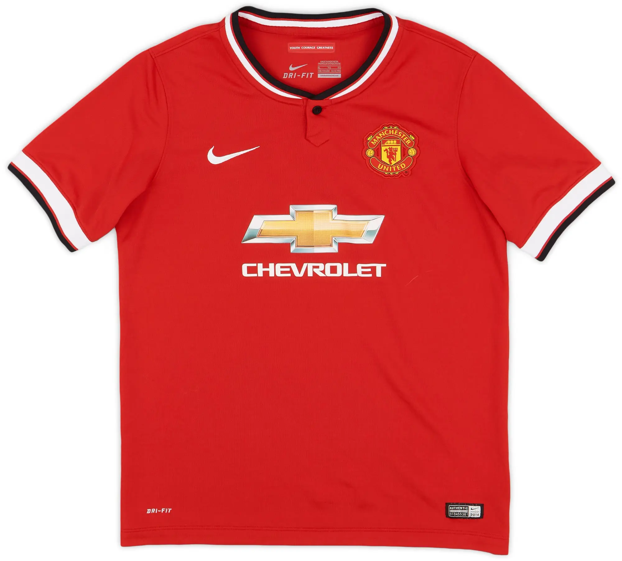 Nike 2014-15 Manchester United Home L/S Shirt - 9/10 - (L.Boys)