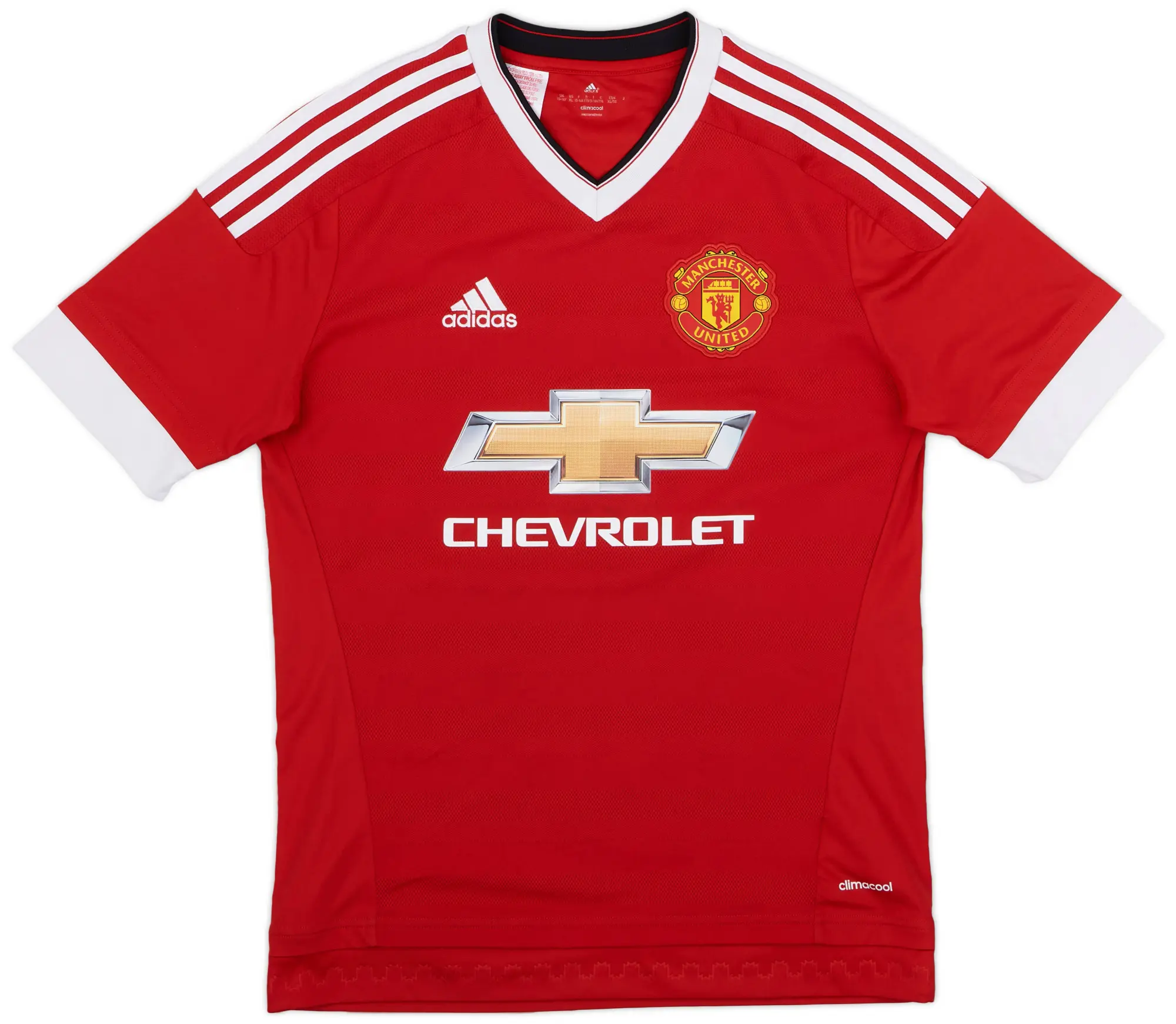 adidas 2015-16 Manchester United Home Shirt - 7/10 - (XL.Boys)