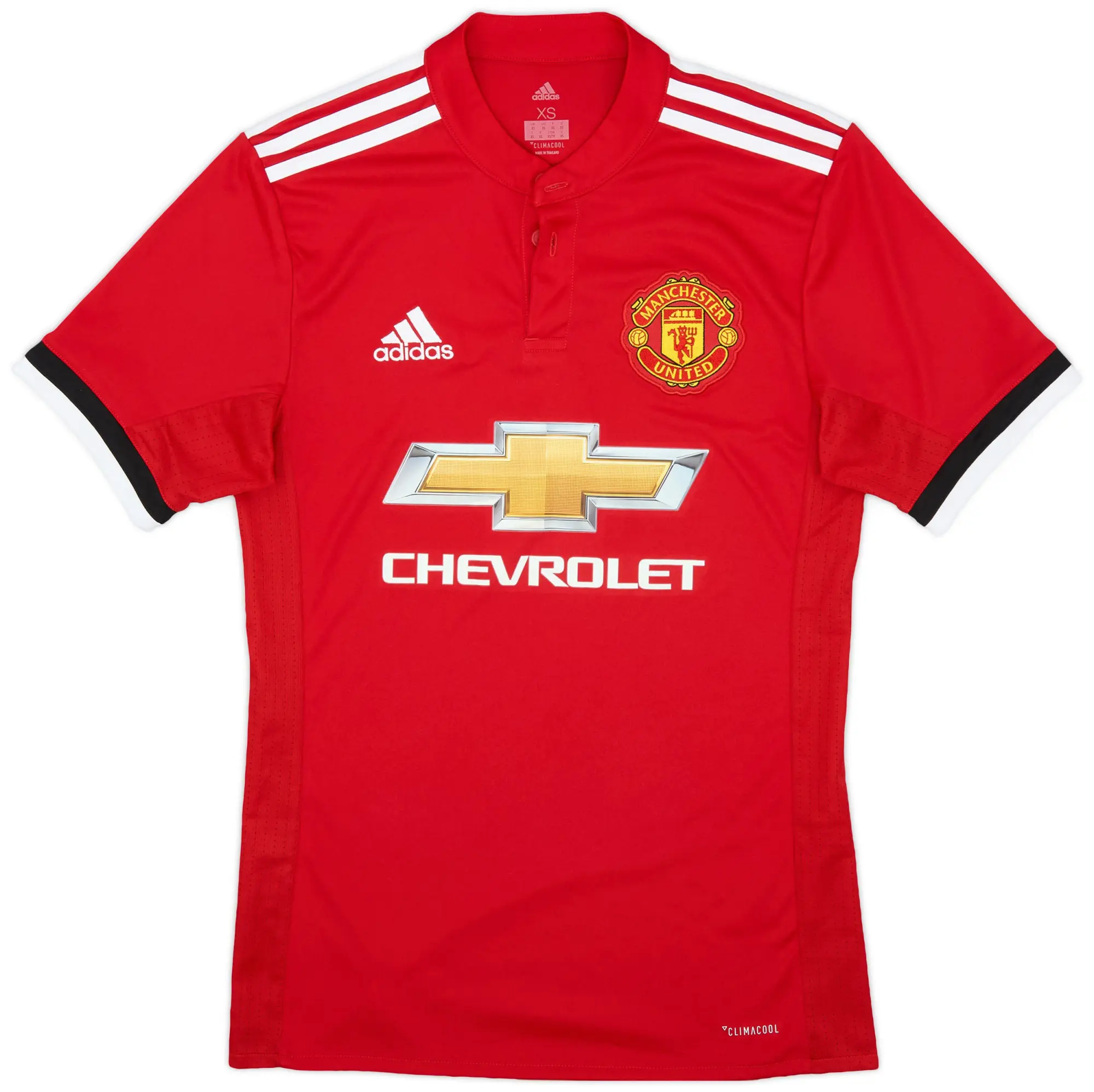 adidas 2017-18 Manchester United Home Shirt - 8/10 - (XS)