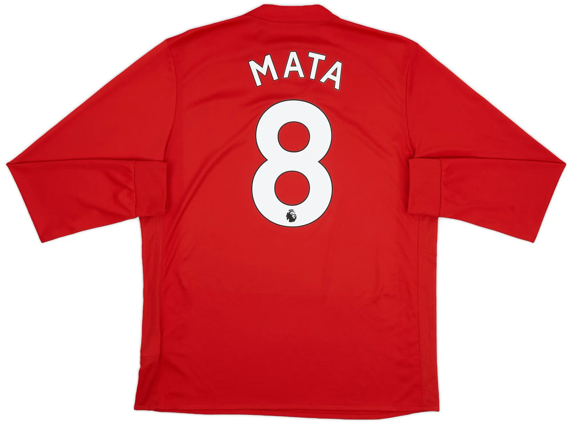 adidas 2017-18 Manchester United Home L/S Shirt Mata #8 - 8/10 - (L)