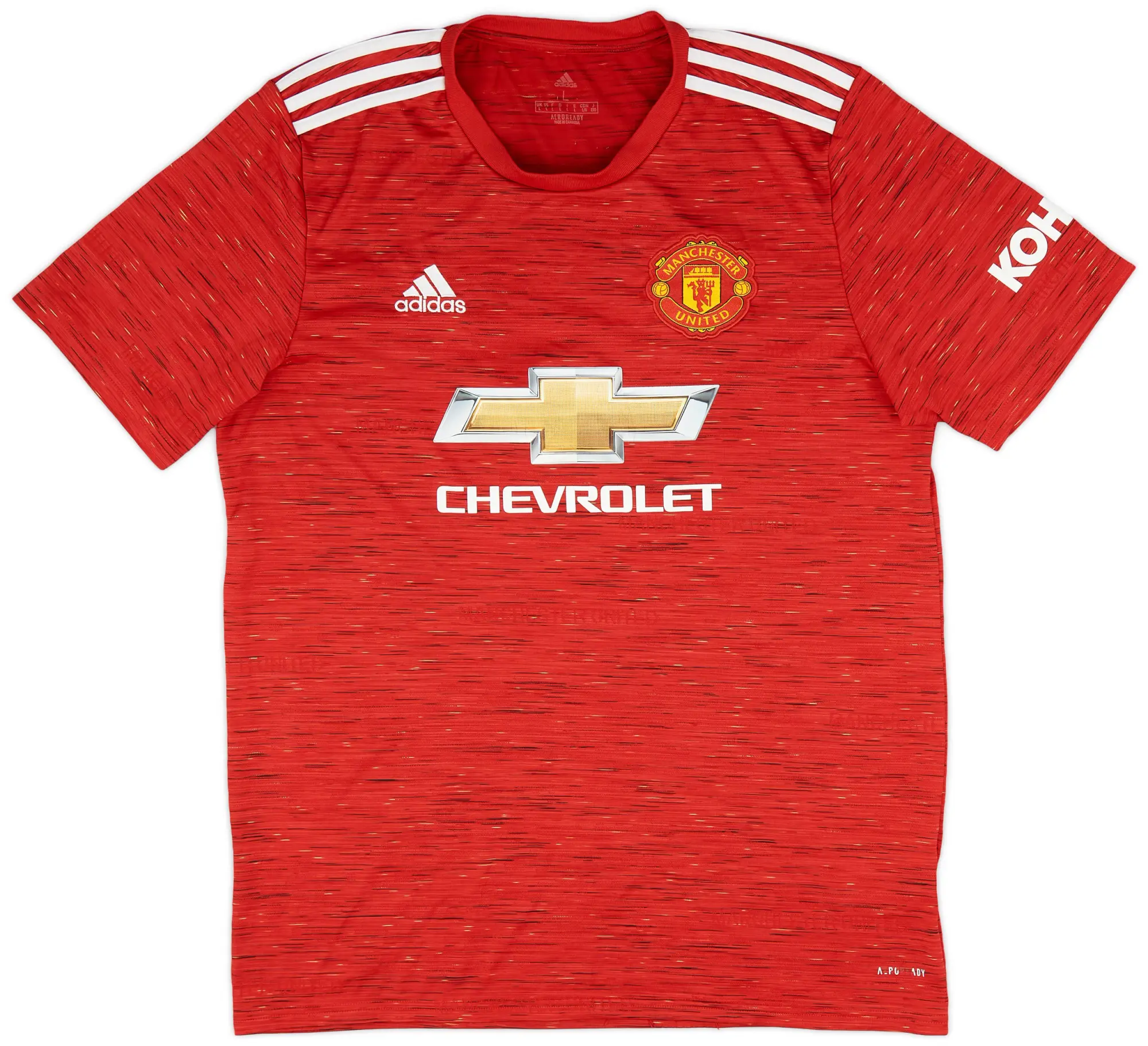 adidas 2020-21 Manchester United Home Shirt - 6/10 - (L)