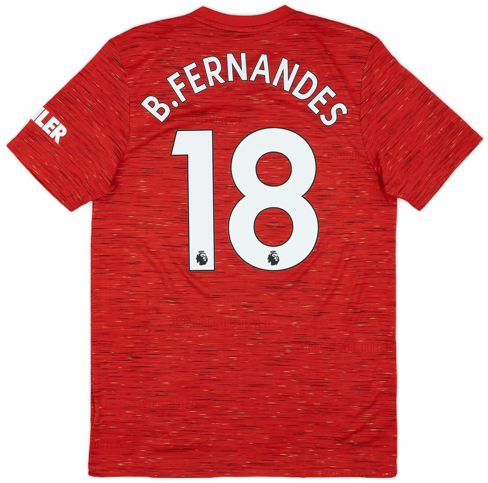 adidas 2020-21 Manchester United Home Shirt B.Fernandes #18 - 9/10 - (M)