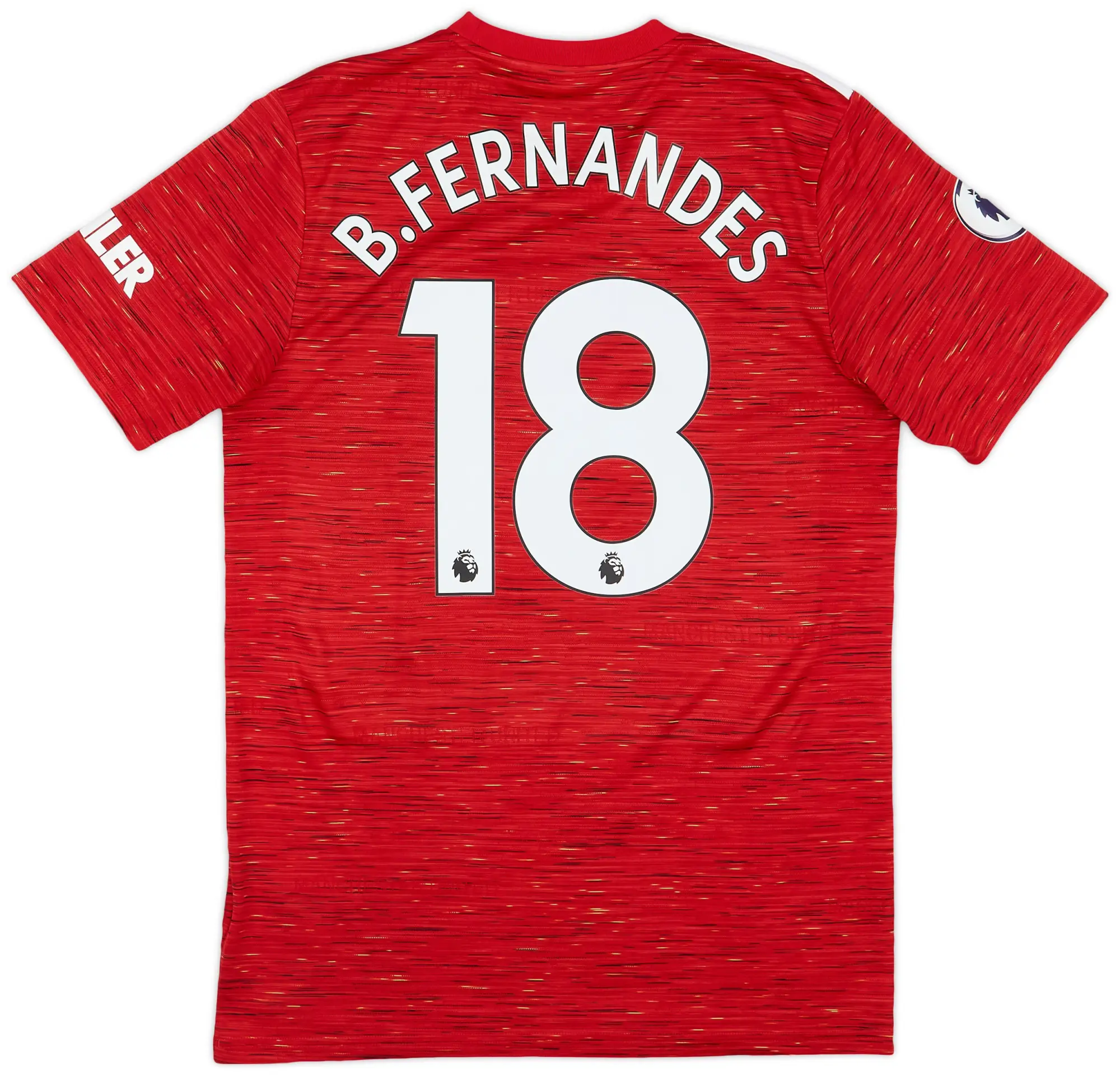 adidas 2020-21 Manchester United Home Shirt B.Fernandes #18 - 10/10 - (M)