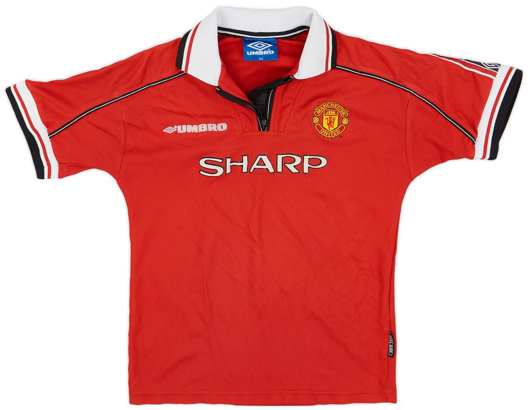 Umbro 1998-00 Manchester United Home Shirt - 8/10 - (L.Boys)