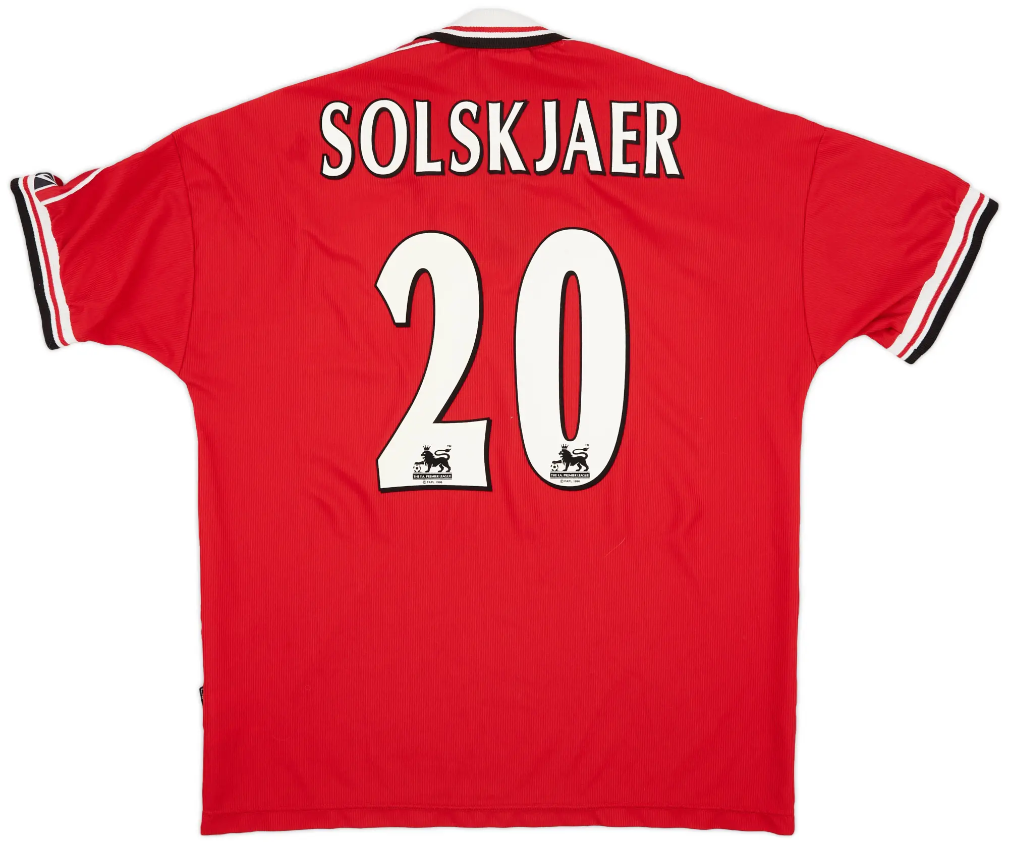 Umbro 1998-00 Manchester United Home Shirt Solskjaer #20 - 8/10 - (XL)