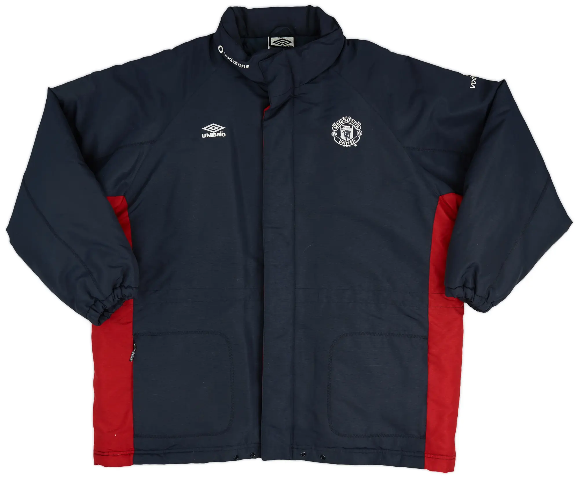 2000-02 Manchester United Umbro Padded Bench Coat - 9/10 - (L)