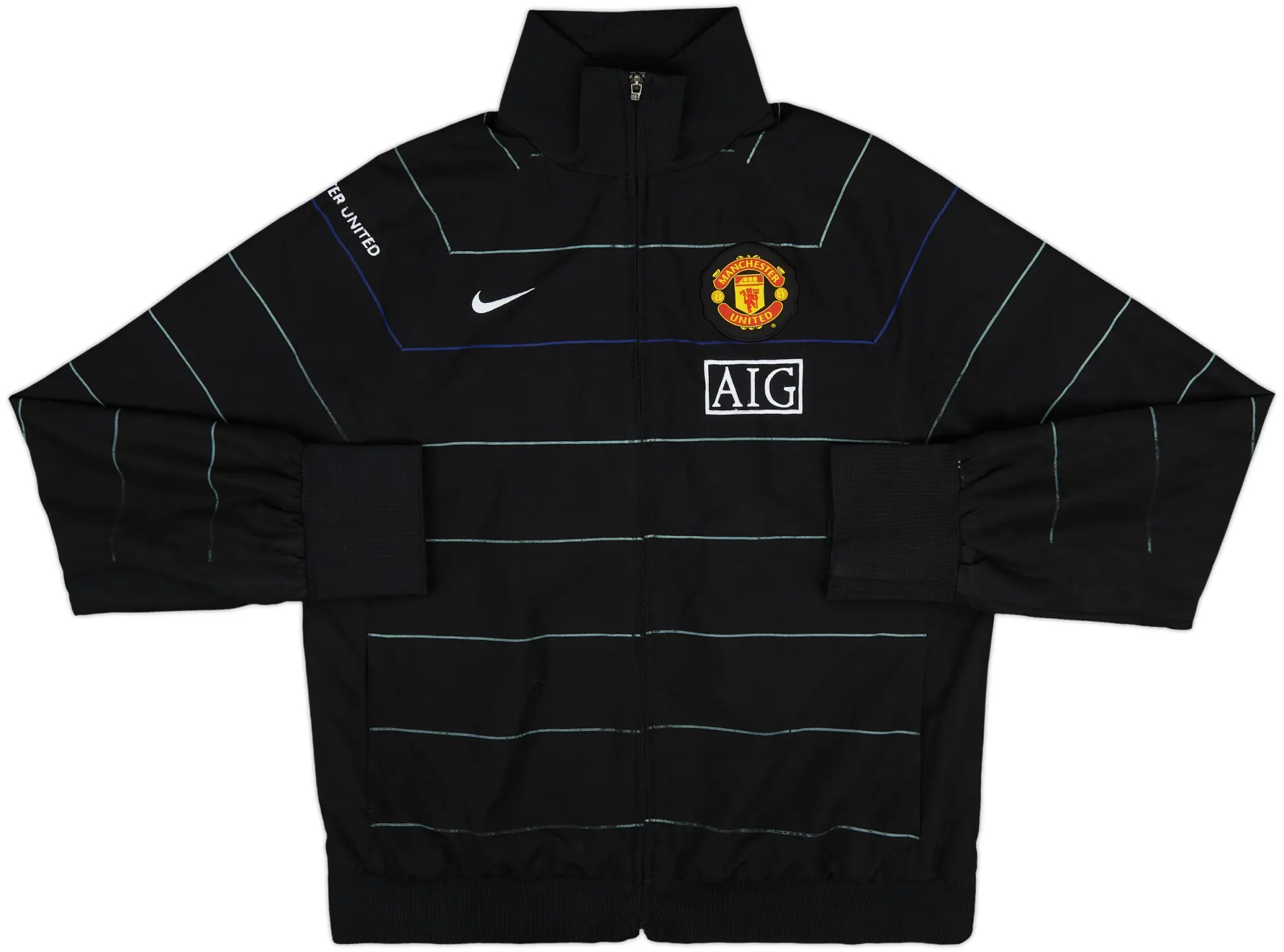 2008-09 Manchester United Nike Track Jacket - 9/10 - (XXL)