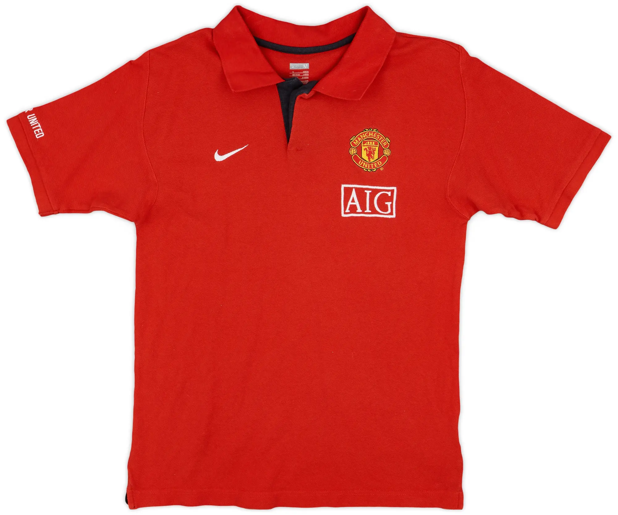 2008-09 Manchester United Nike Polo Shirt - 9/10 - (M)