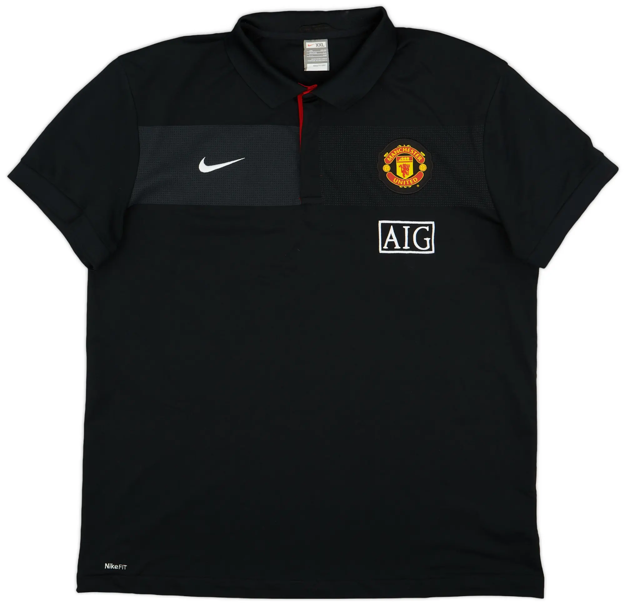 2009-10 Manchester United Nike Polo Shirt - 9/10 - (L)