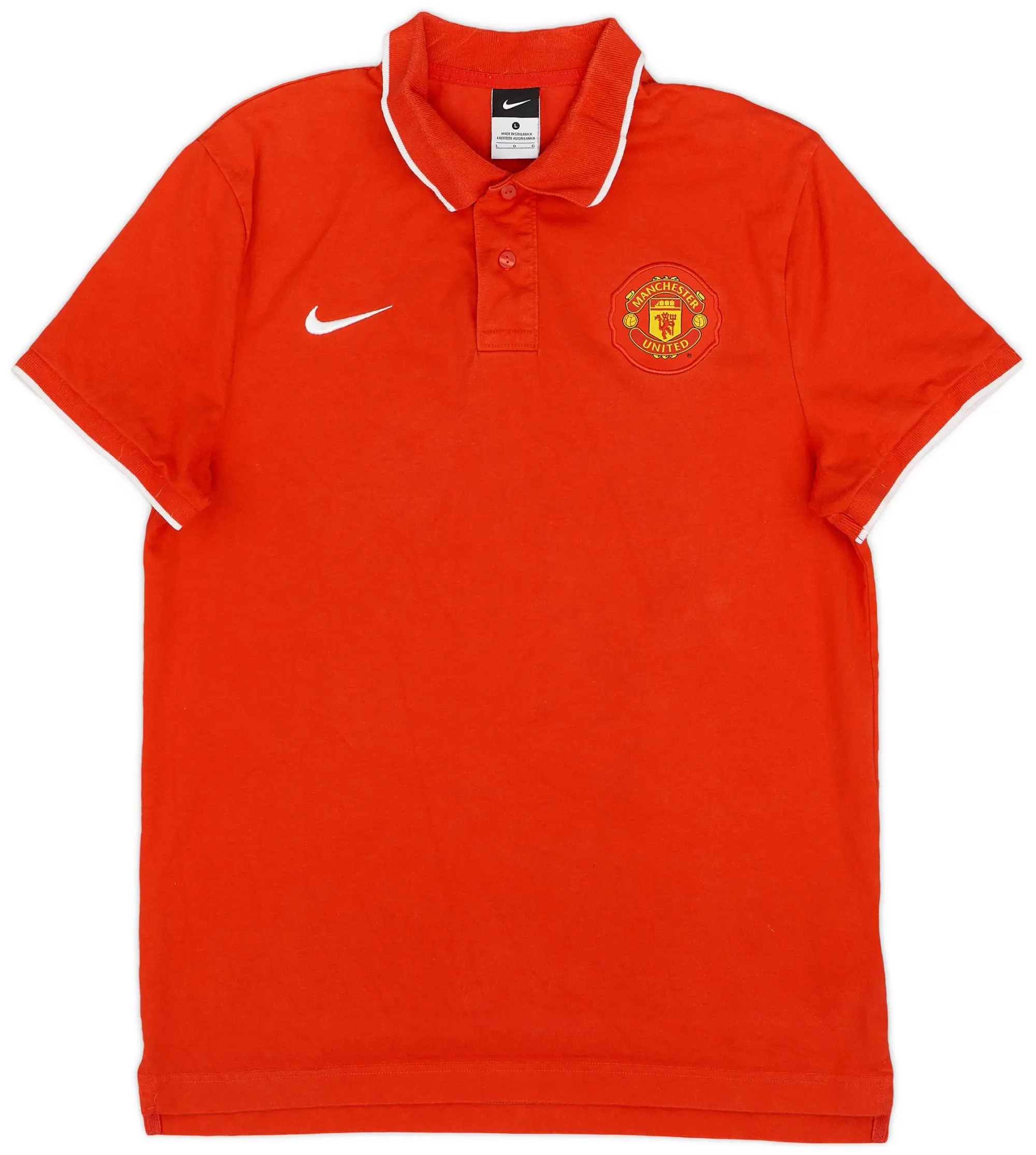 2010-11 Manchester United Nike Polo Shirt - 9/10 - (L)
