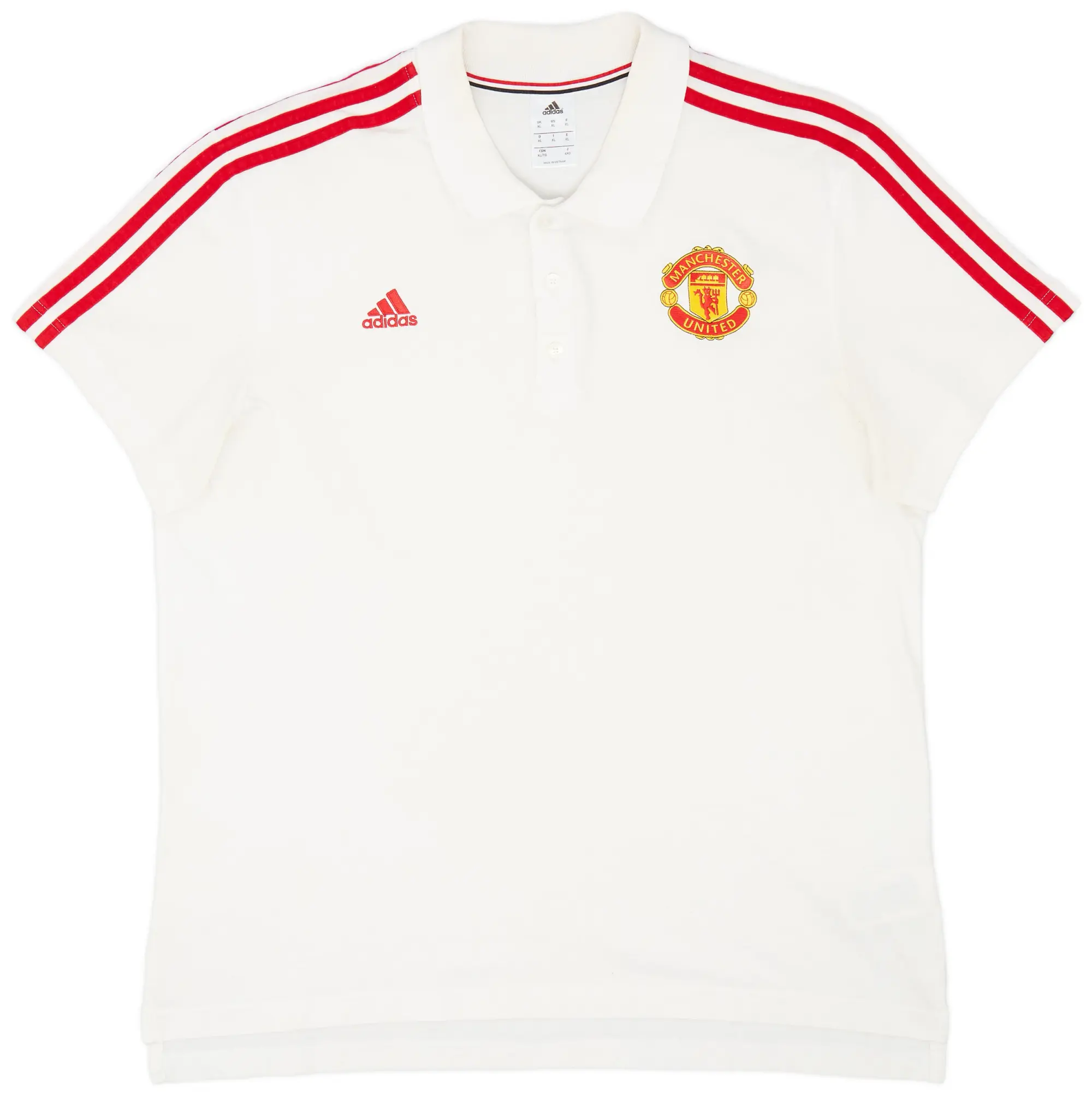 2015-16 Manchester United adidas Polo Shirt - 9/10 - (XL)