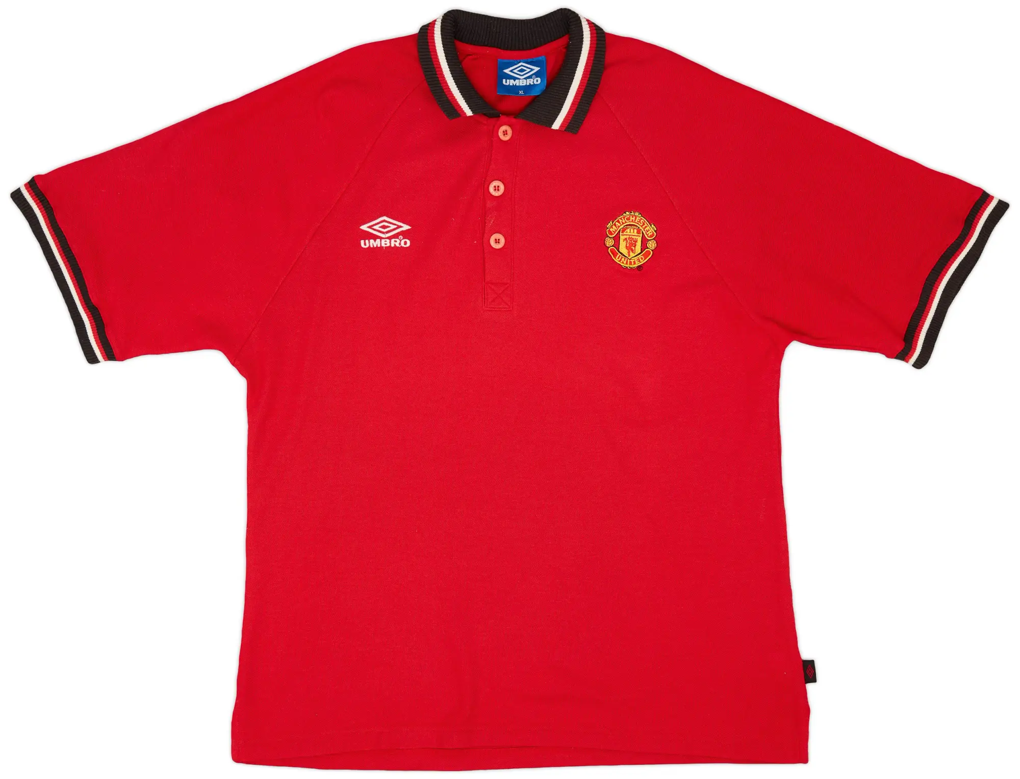 1997-98 Manchester United Umbro Polo Shirt - 8/10 - (XL)