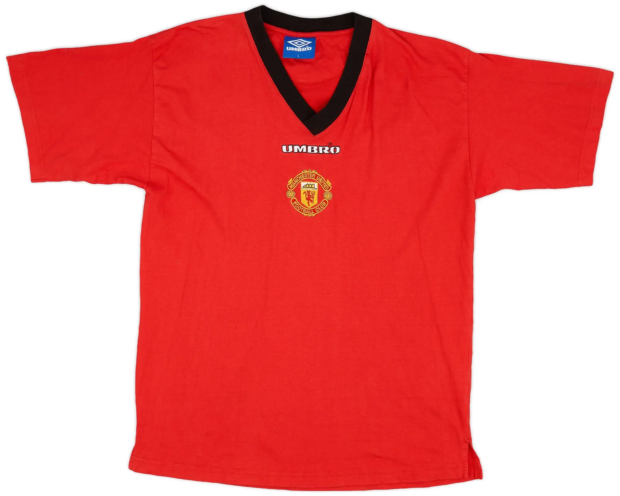 1997-98 Manchester United Umbro Training Shirt - 9/10 - (L)