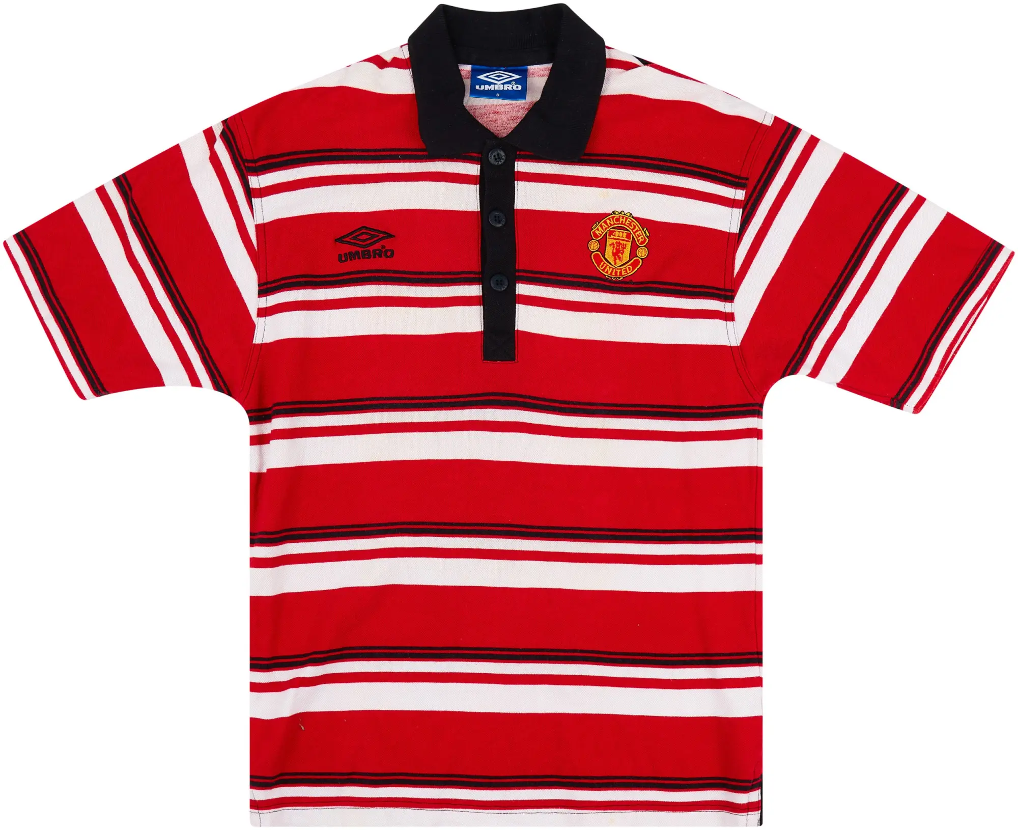 1998-99 Manchester United Umbro Polo Shirt - 8/10 - (S)
