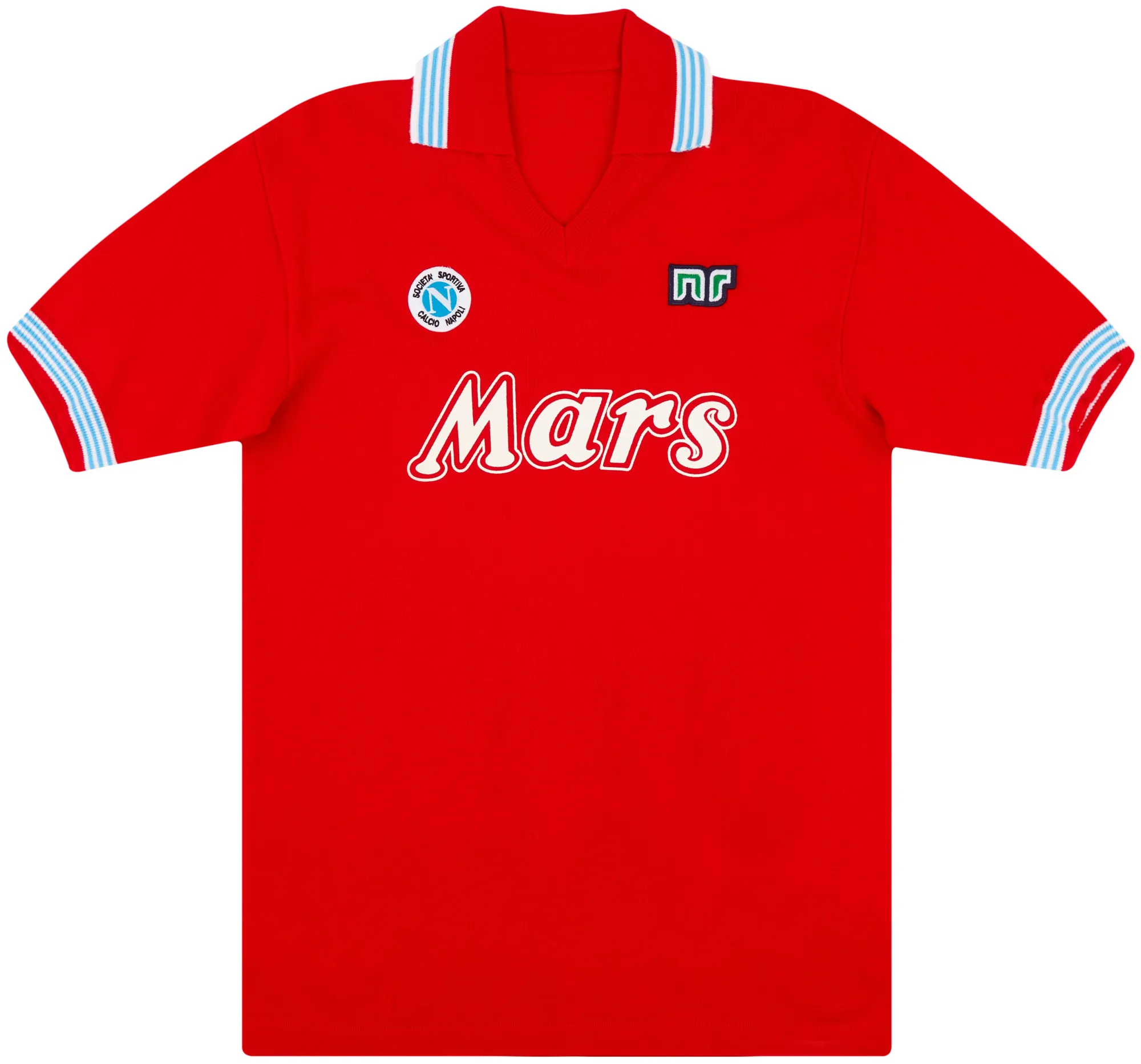 NR NAPOLI Buitoni マラドーナ　ナポリ　エネーレ　XXL Maglia Napoli Buitoni Ennerre Napoli Shirt 1988-89 Napoli NR