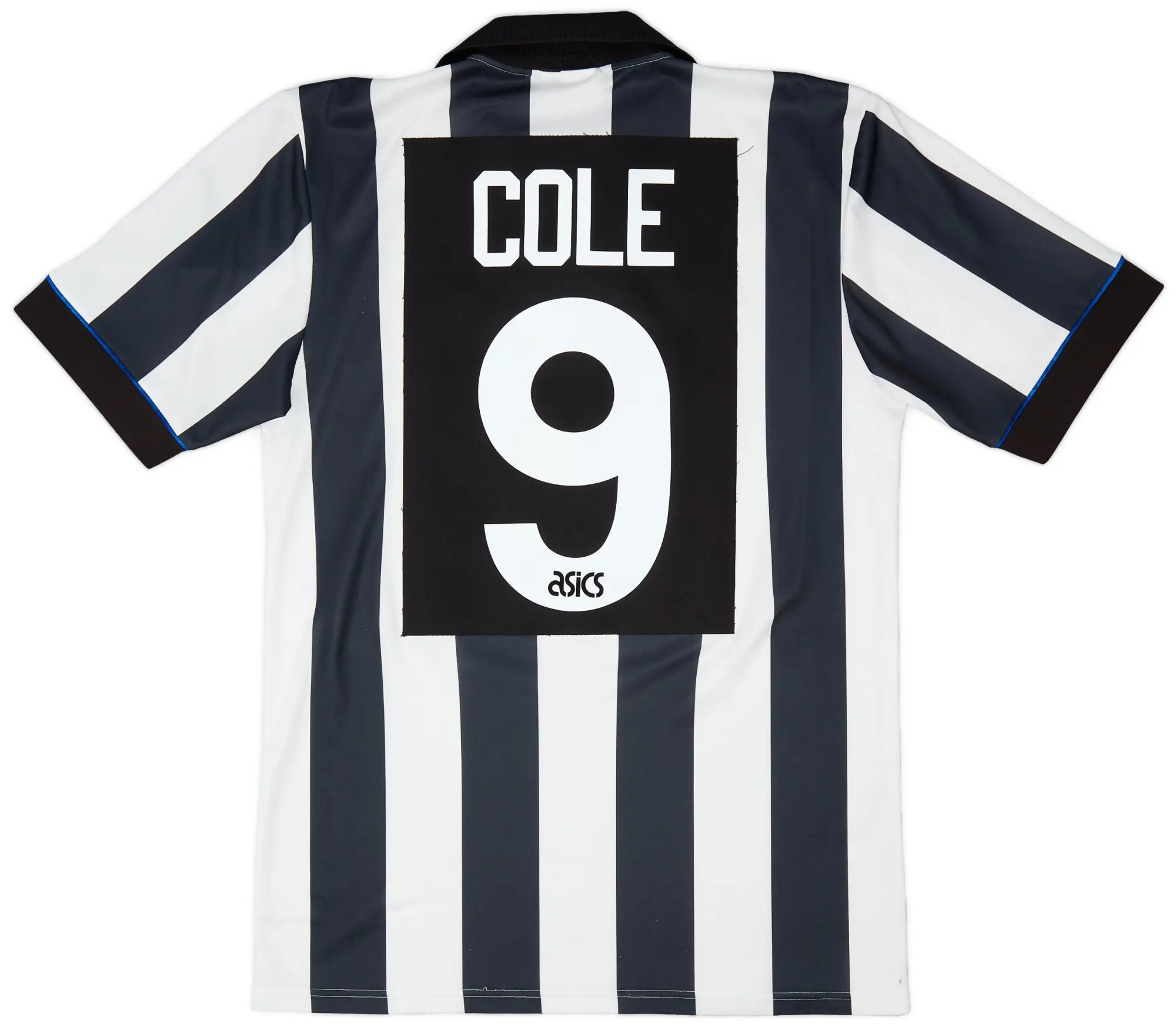 Asics 1993-95 Newcastle Home Shirt Cole #9 - 6/10 - (M)