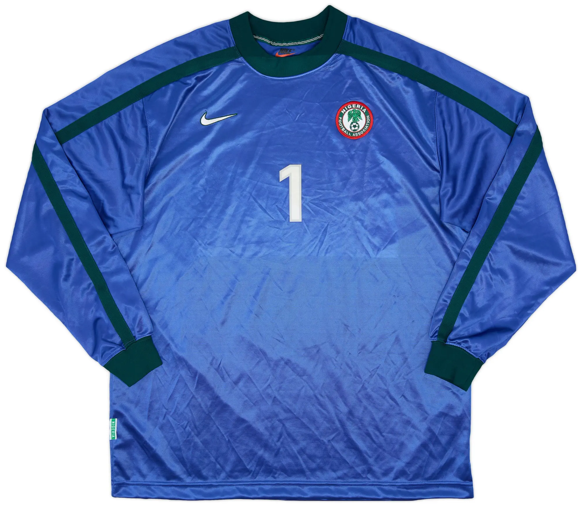 Nike 1998-00 Nigeria Player Issue GK Shirt #1 - 9/10 - (XL)