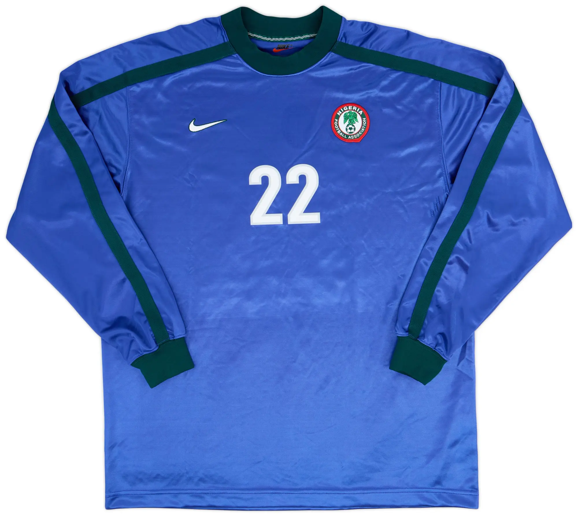 Nike 1998-00 Nigeria Player Issue GK Shirt #22 - 9/10 - (XL)