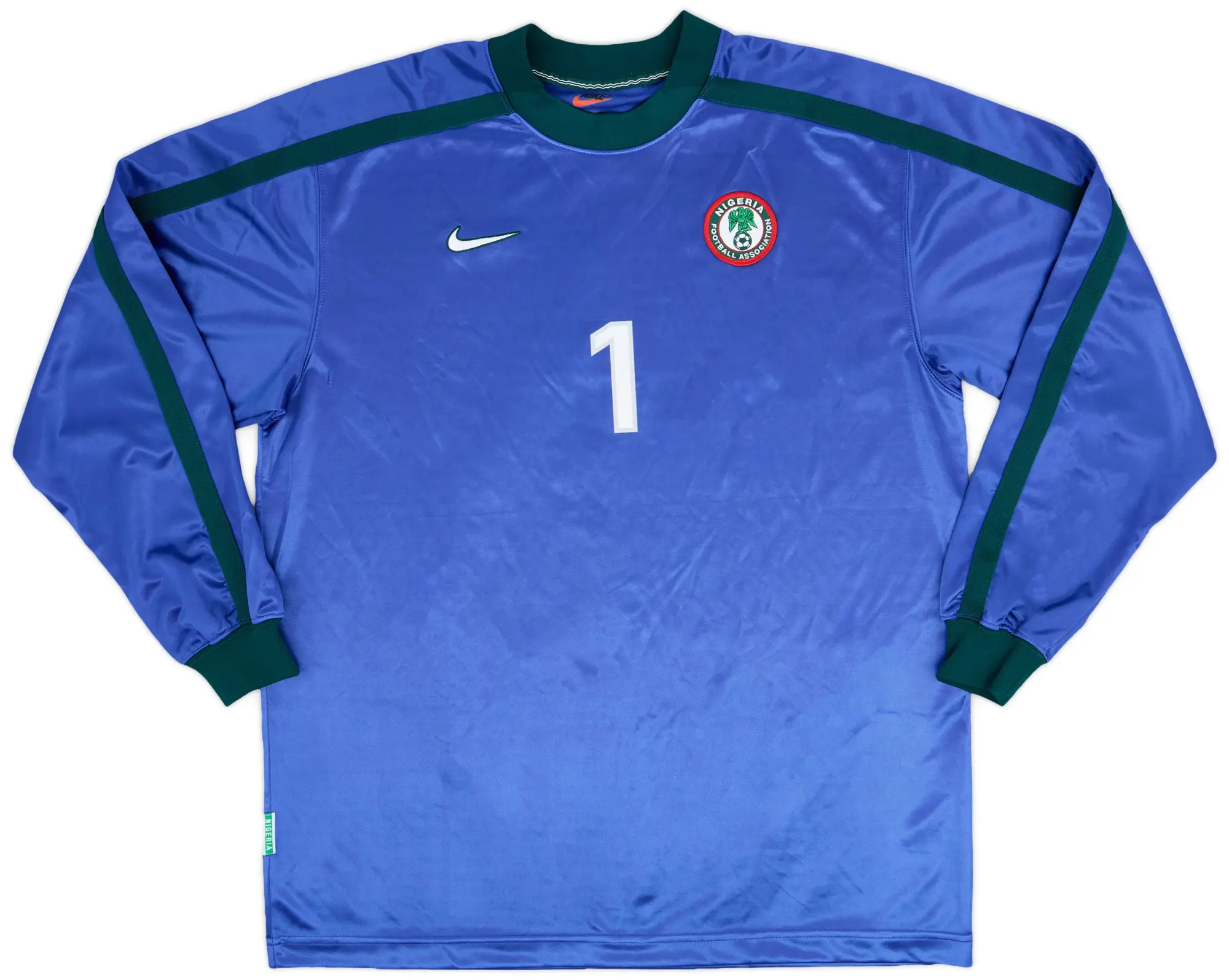 Nike 1998-00 Nigeria Player Issue GK Shirt #1 - 7/10 - (XL)