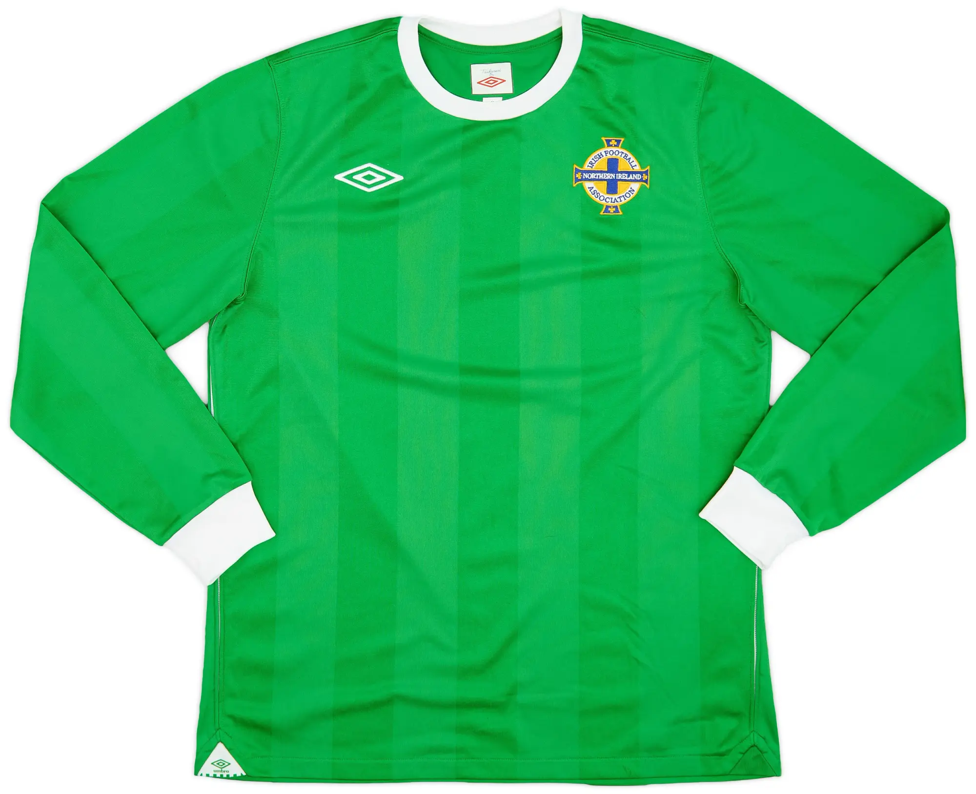 Umbro 2010-12 Northern Ireland Home L/S Shirt - 9/10 - (M)