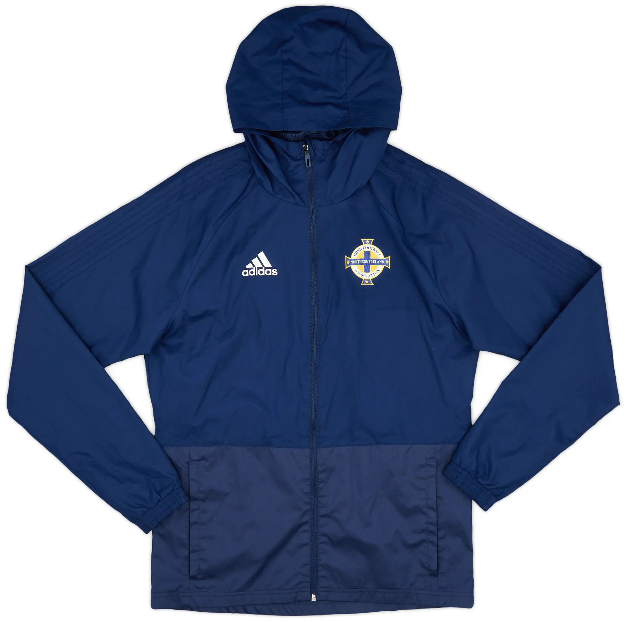 2018-19 Northern Ireland adidas Hooded Track Jacket - 9/10 - (S)