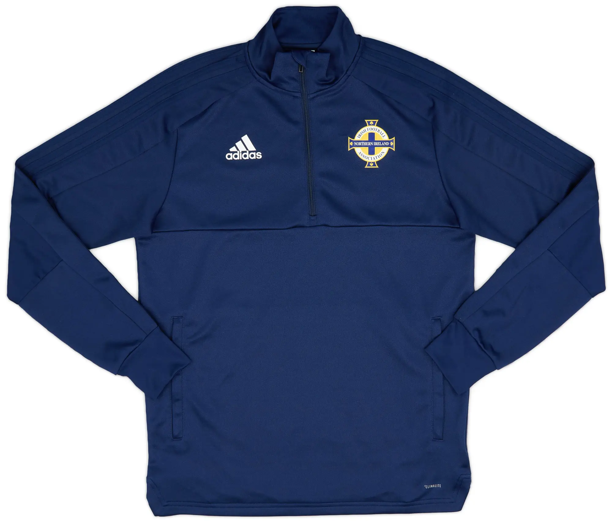 2017-18 Northern Ireland adidas 1/4 Zip Training Top - 10/10 - (M)