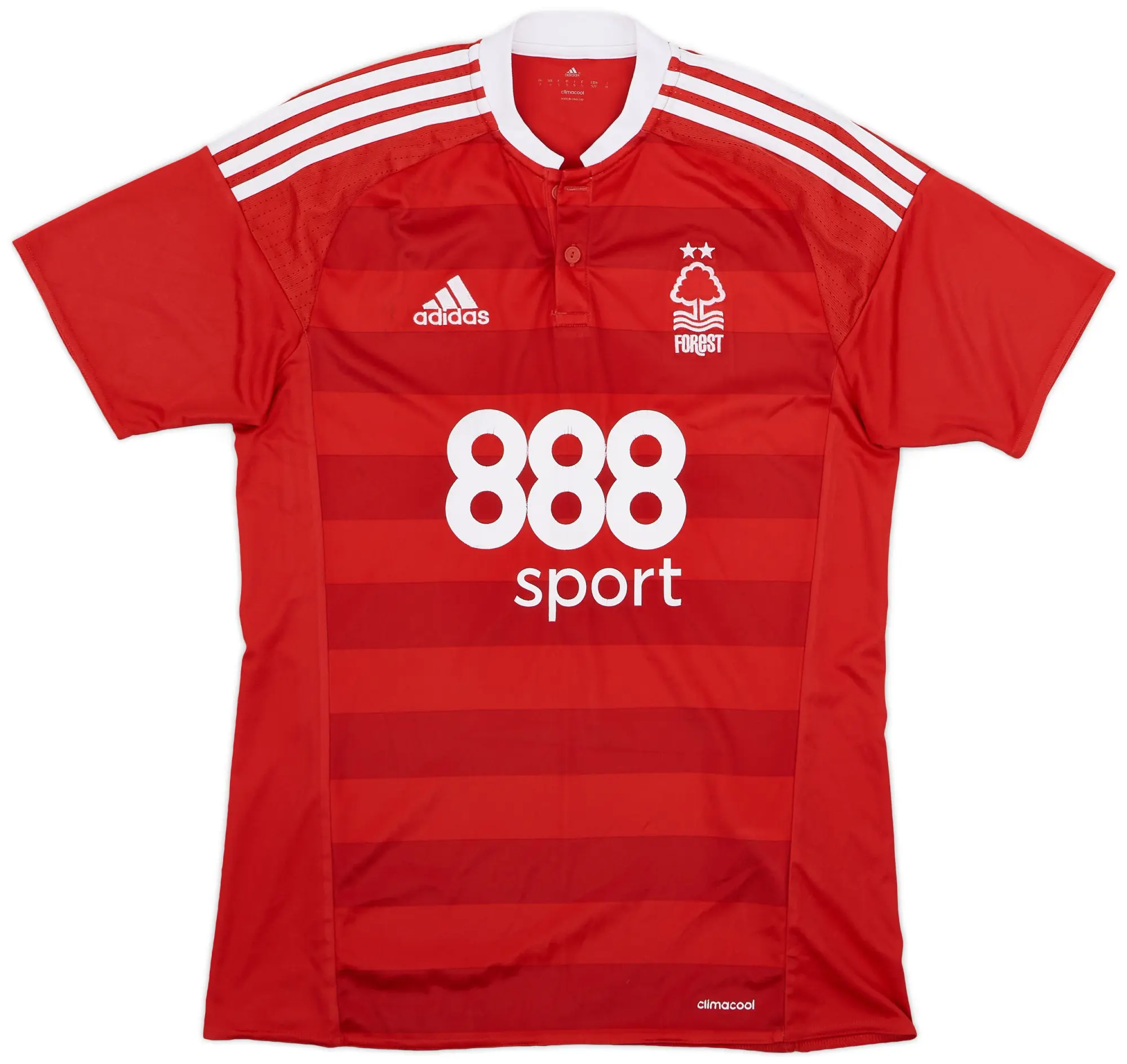 adidas 2016-17 Nottingham Forest Home Shirt - 8/10 - (S)