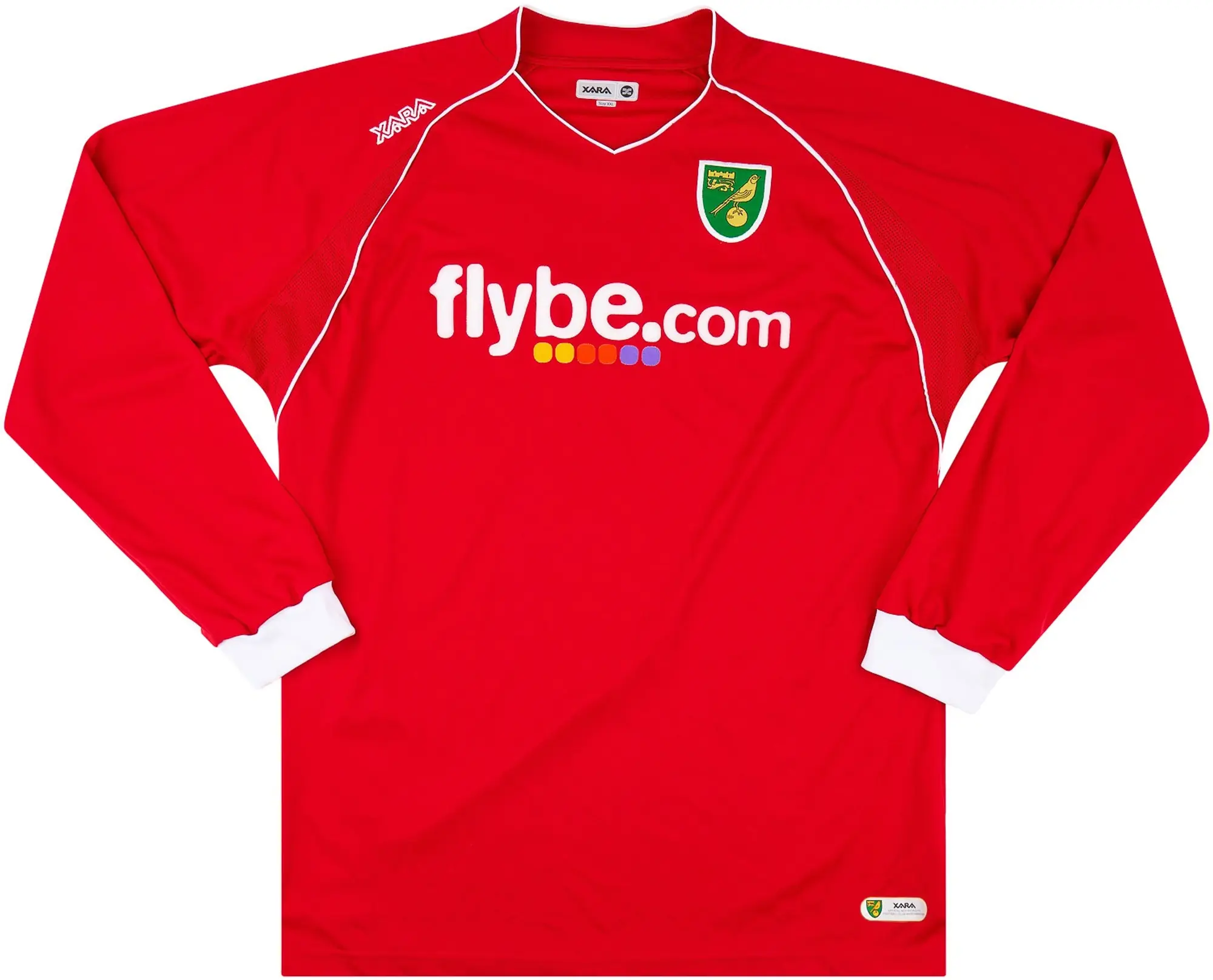 2007-08 Norwich Away L/S Shirt - 9/10 - (XXL)