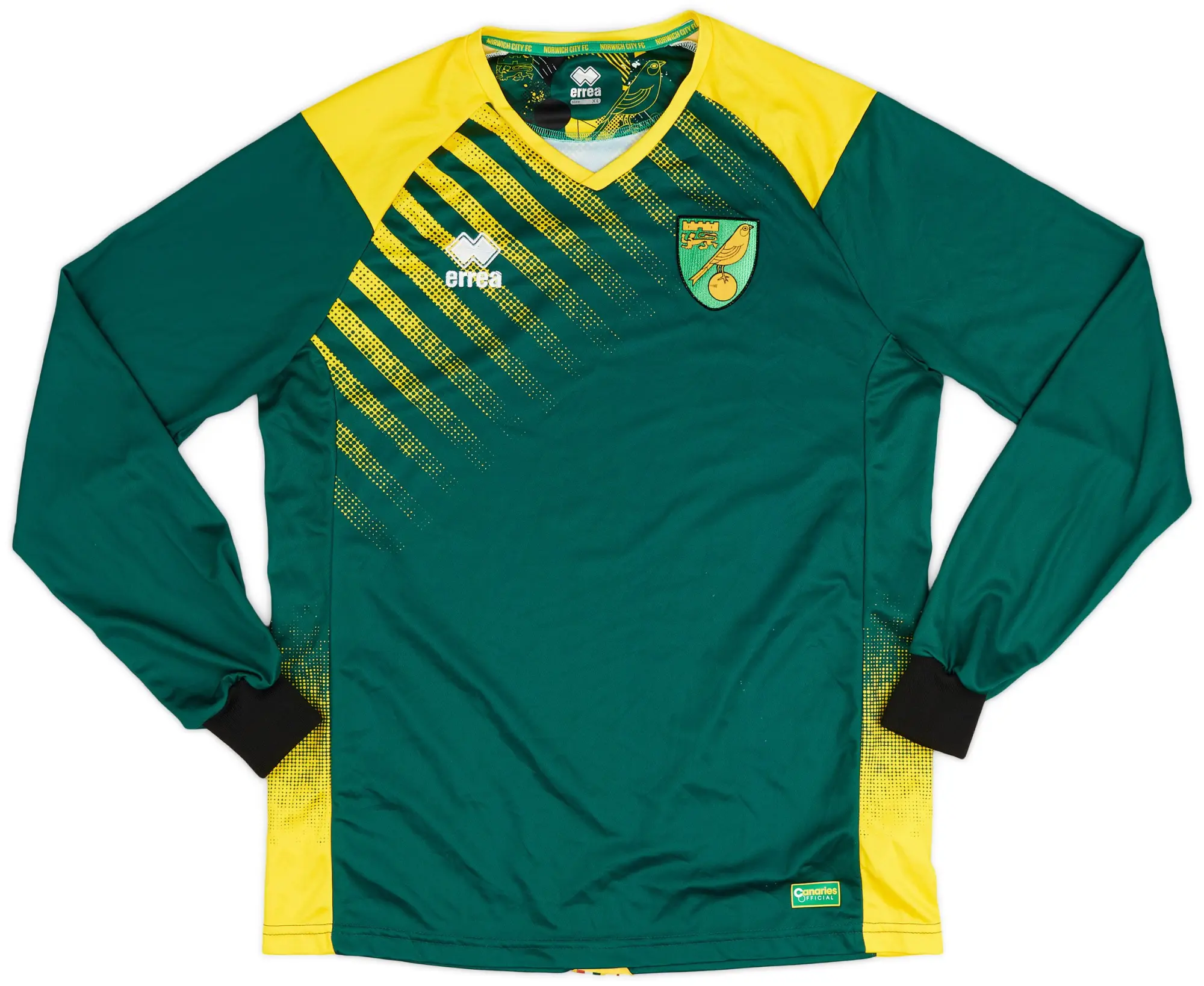 Errea 2017-18 Norwich GK Shirt - 9/10 - (XL)