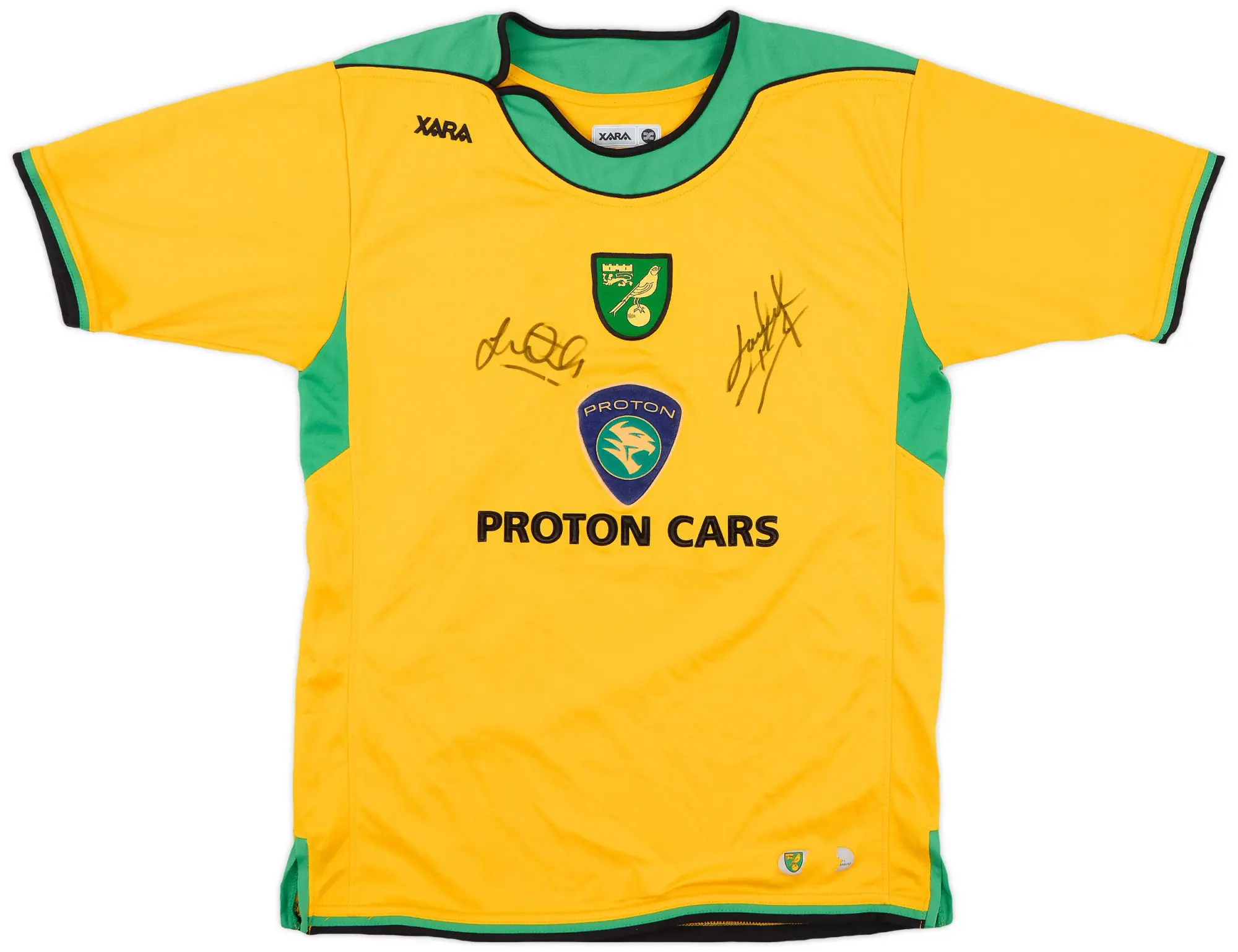 2005-06 Norwich Signed Home Shirt - 7/10 - (S)