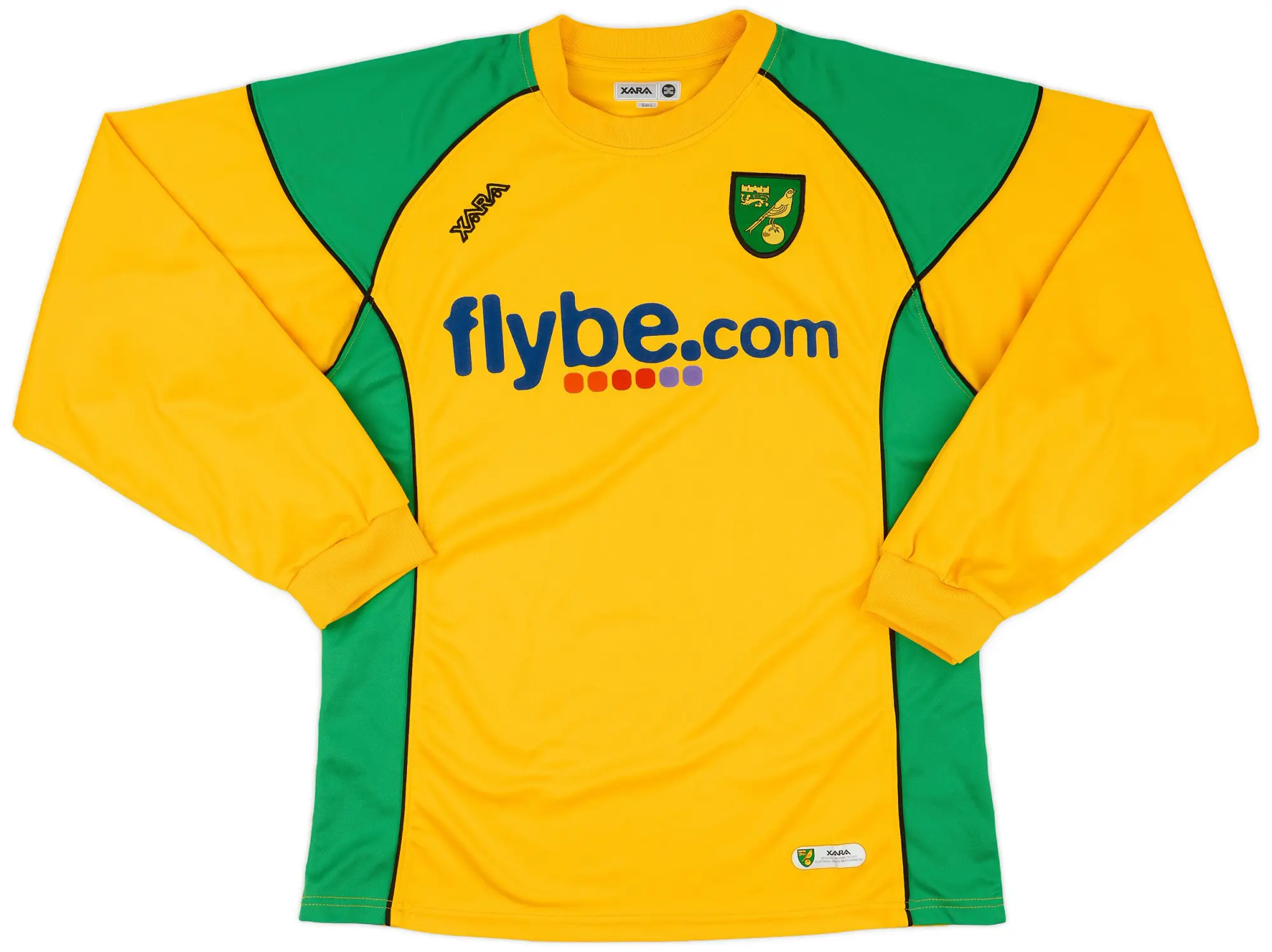 2006-08 Norwich Home L/S Shirt - 9/10 - (L)