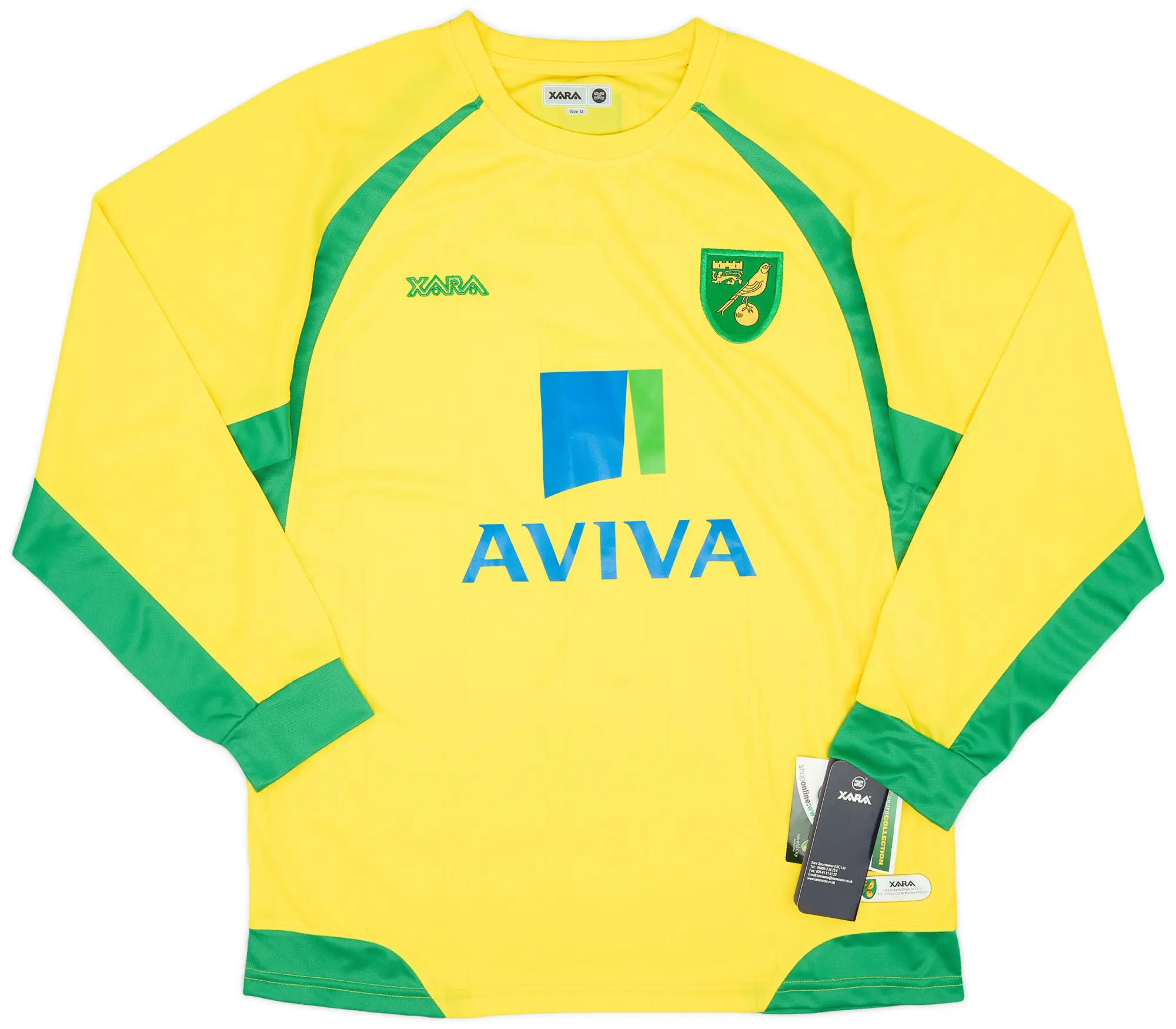 2010-11 Norwich Home L/S Shirt (M)