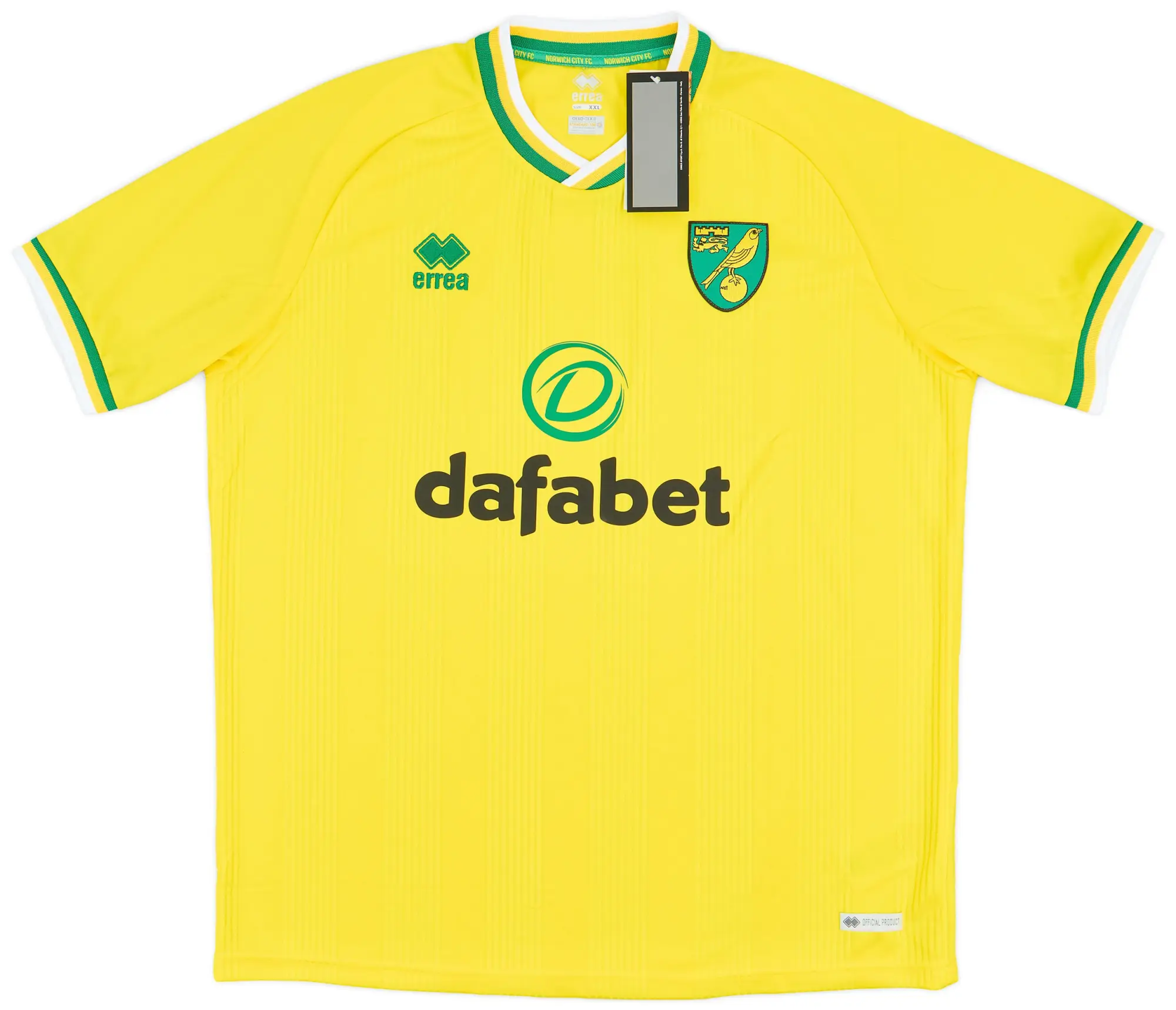 Errea 2020-21 Norwich City Home Shirt (XXL)