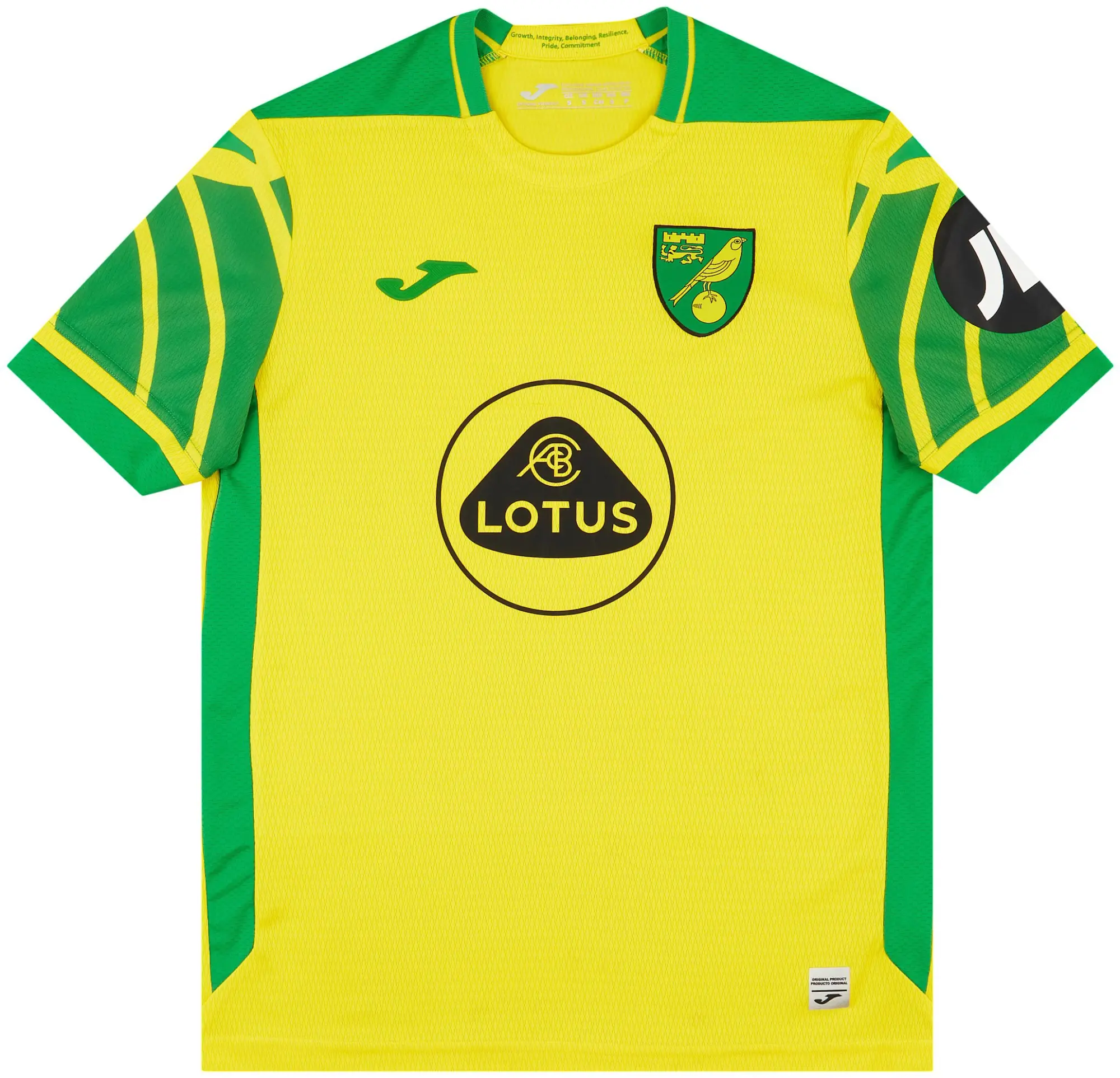 Joma 2021-22 Norwich Home Shirt - 7/10 - (S)