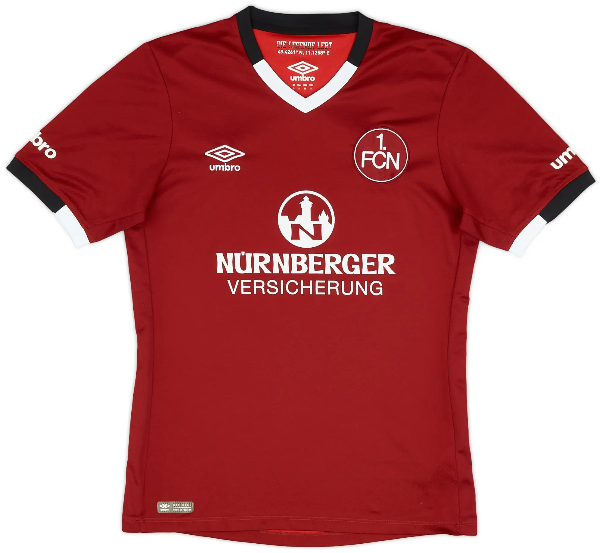 Umbro 2016-17 Nurnberg Home Shirt - 9/10 - (S)